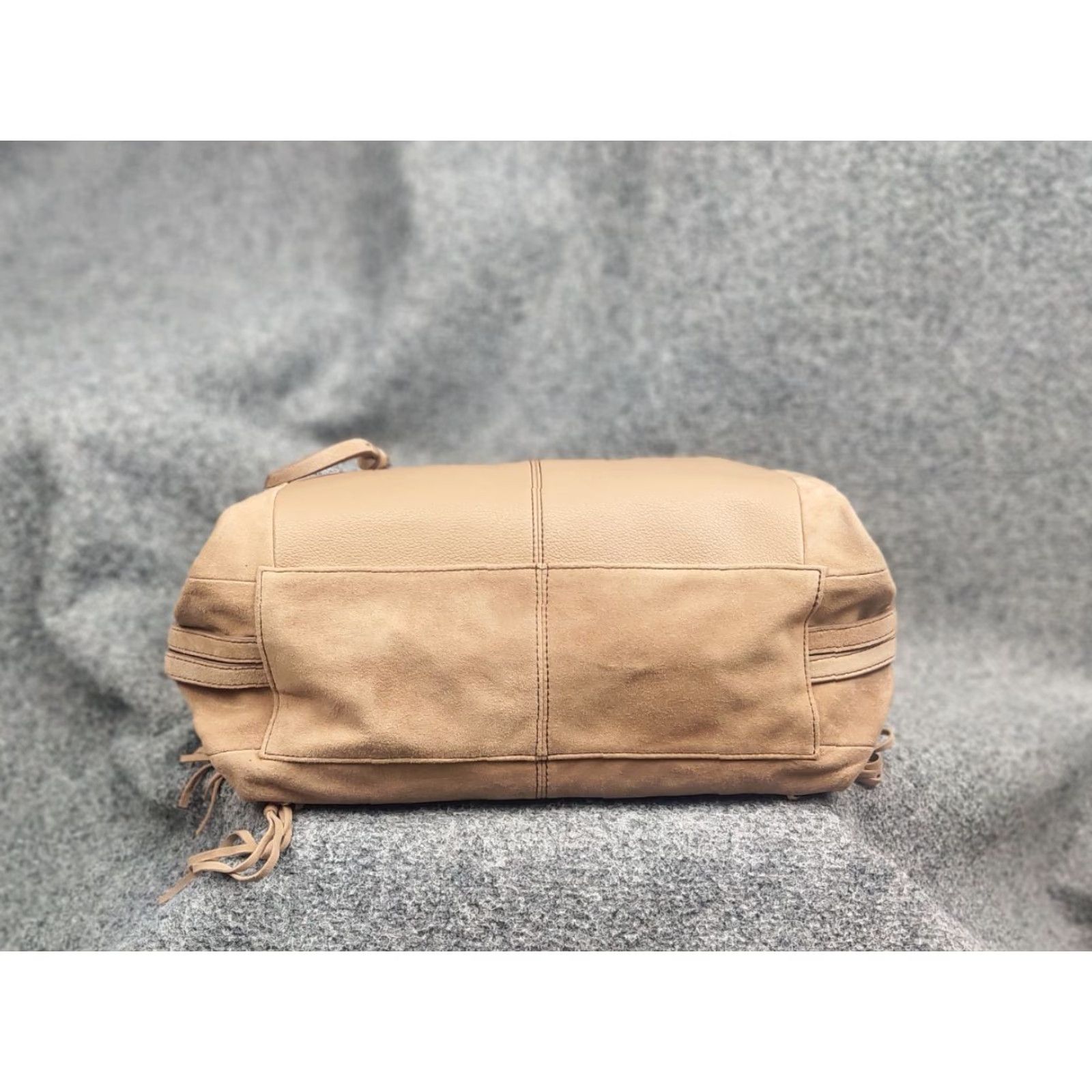 Vintage FredsBruder Design suede Leather shoulder tan fringe handbag Size ONE SIZE - 6 Thumbnail