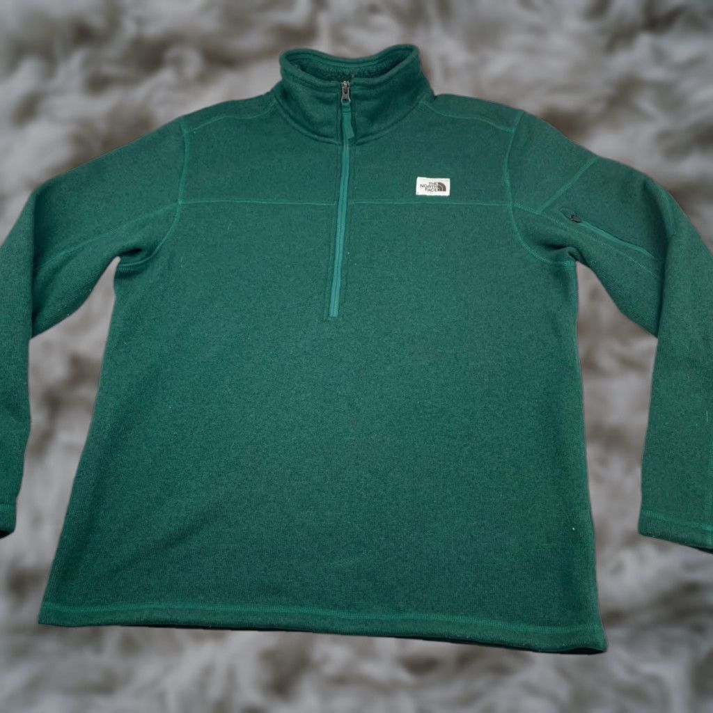 The North Face The North Face Jacket Green Large 1/4 Zip Sherpa Fleece Lined Men’s Regular Activewear Outdoor 1/4 Zip Pullover Lined Mens Size US L / EU 52-54 / 3 - 1 Thumbnail