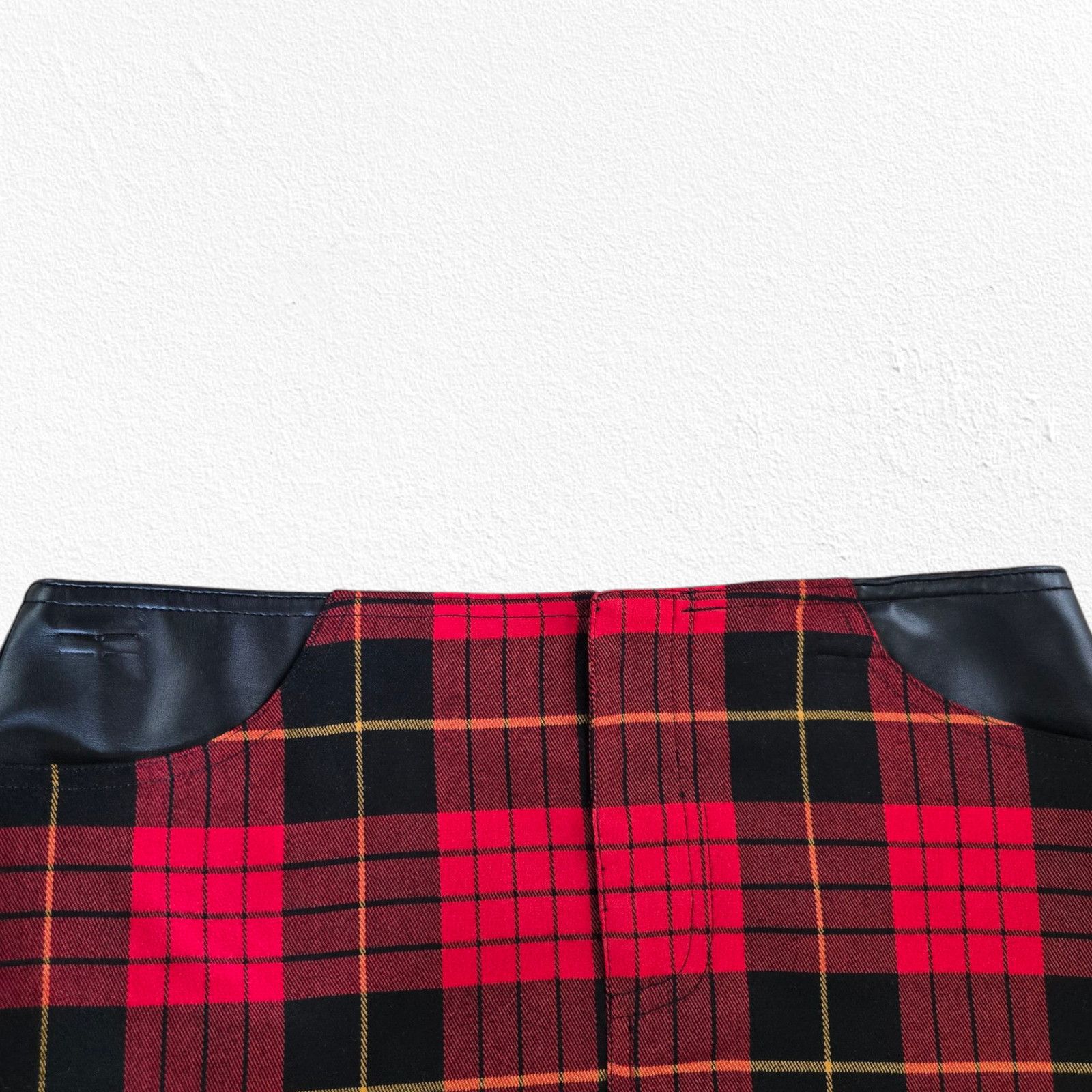 Other Y2K Wet Seal Red Plaid Punk Mini Skirt Size 5 6 Size 28" / US 6 / IT 42 - 3 Thumbnail