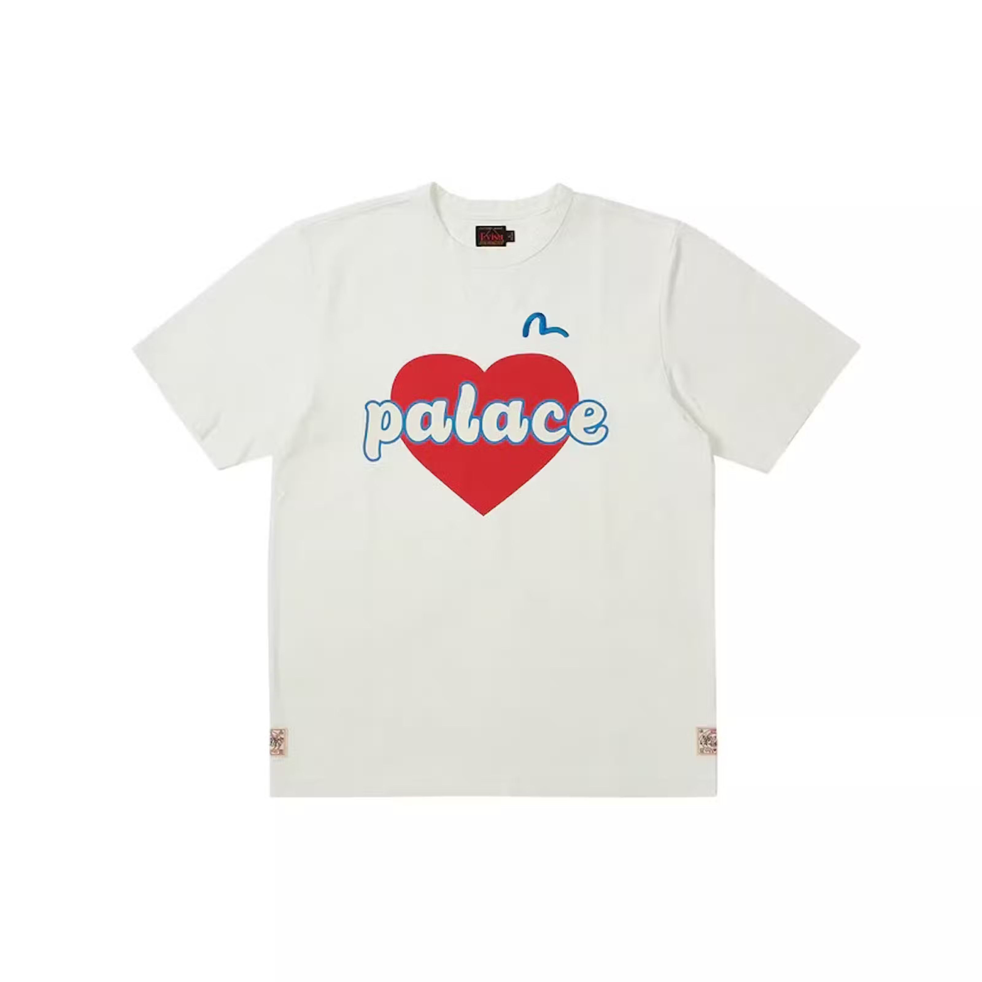 Evisu × Palace PALACE x EVISU HEART T-SHIRT WHITE - Large Size US L / EU 52-54 / 3 - 1 Thumbnail