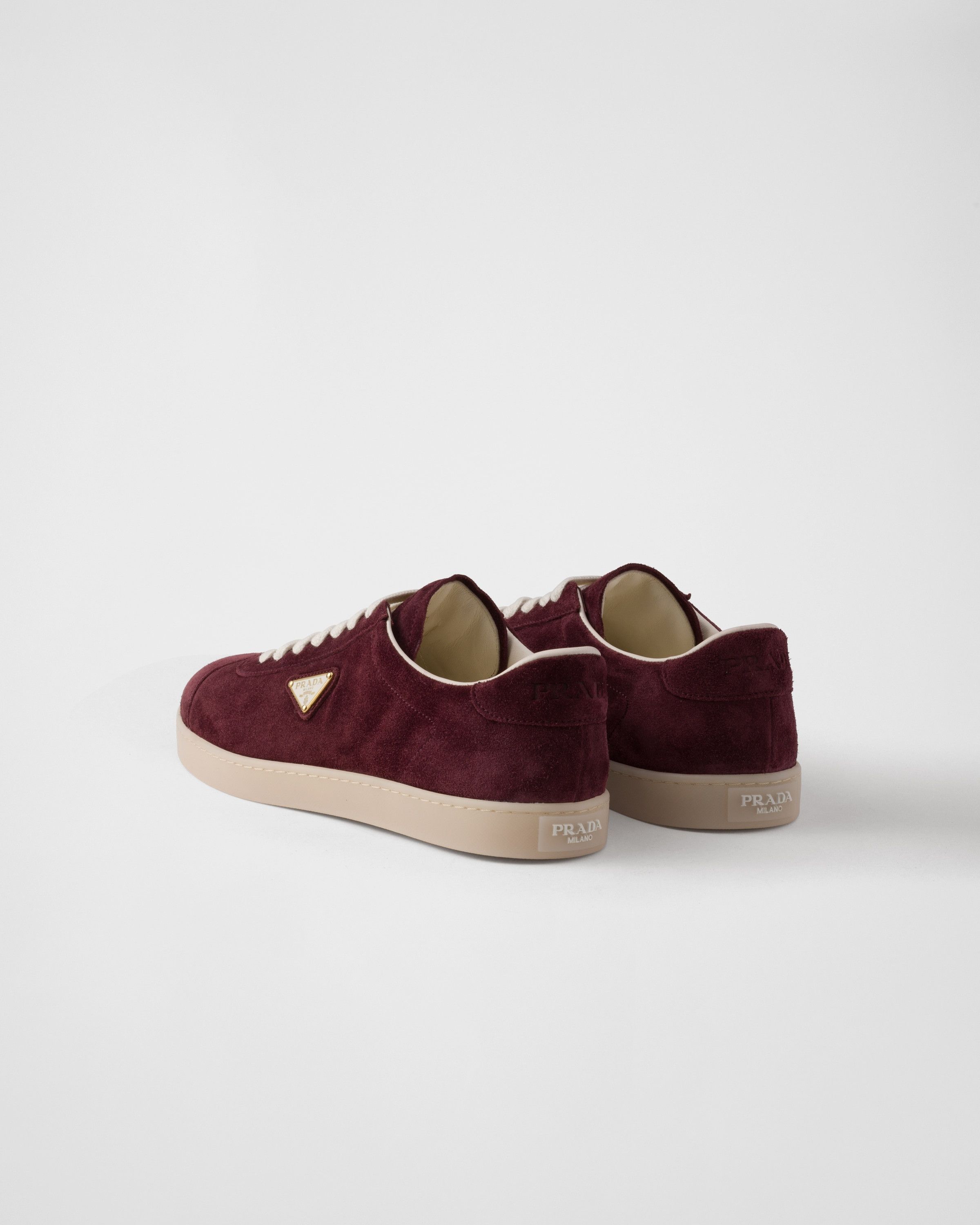 Prada o1la1rc1a0925 Lane Suede Sneakers in Burgundy Size US 11 / EU 44 - 5 Thumbnail