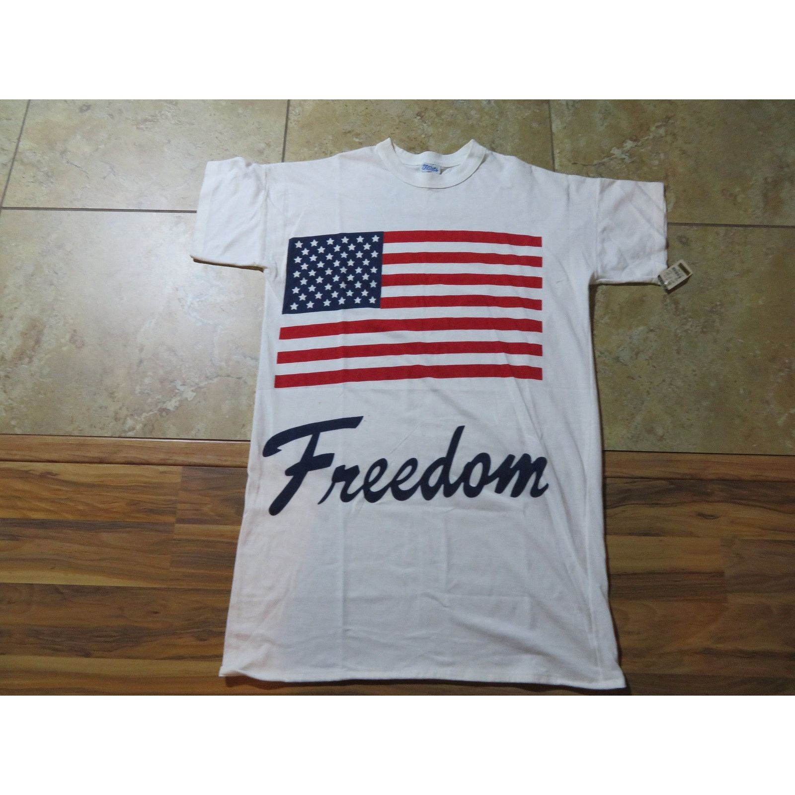 Other Flirts American Flag Freedom Sleeper T-shirt Sz L-XL New 90s Size L / US 10 / IT 46 - 1 Thumbnail