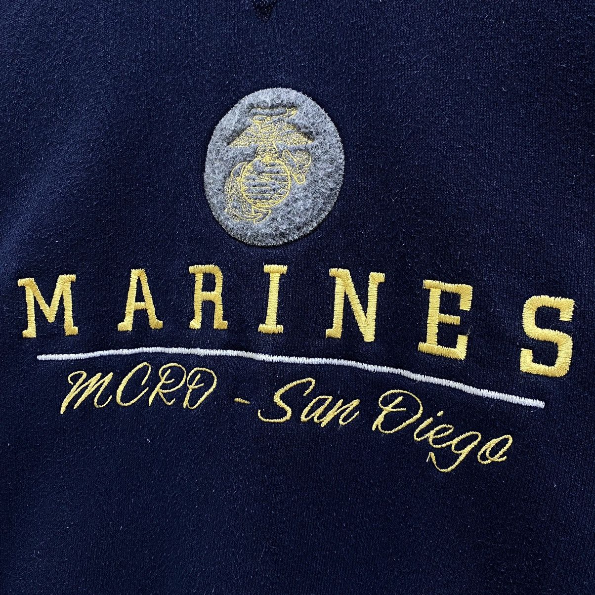 Soffe Vintage 90s Marines MCRD San Diego Sweatshirt M Made in USA Size US M / EU 48-50 / 2 - 7 Thumbnail