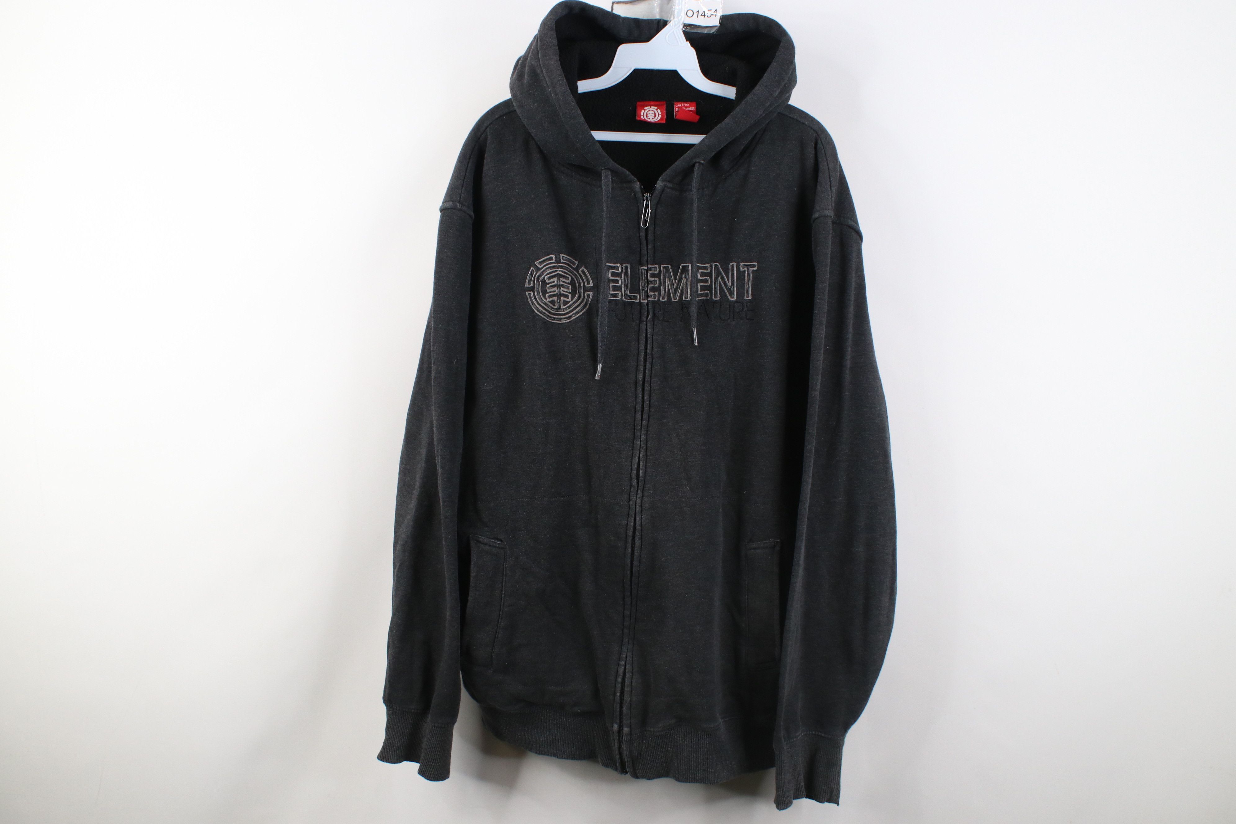 Element Vintage 90s Y2K Element Skateboards Lined Full Zip Hoodie Size US XL / EU 56 / 4 - 1 Thumbnail