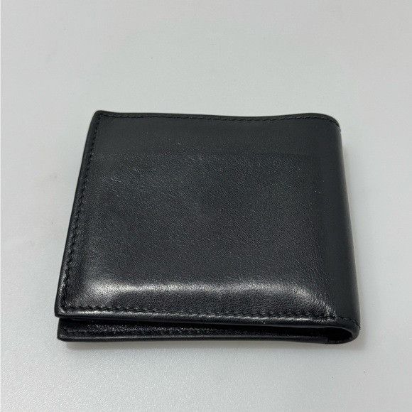 Moschino Moschino Logo Plaque Bi-Fold Wallet Black Gold Size ONE SIZE - 2 Thumbnail