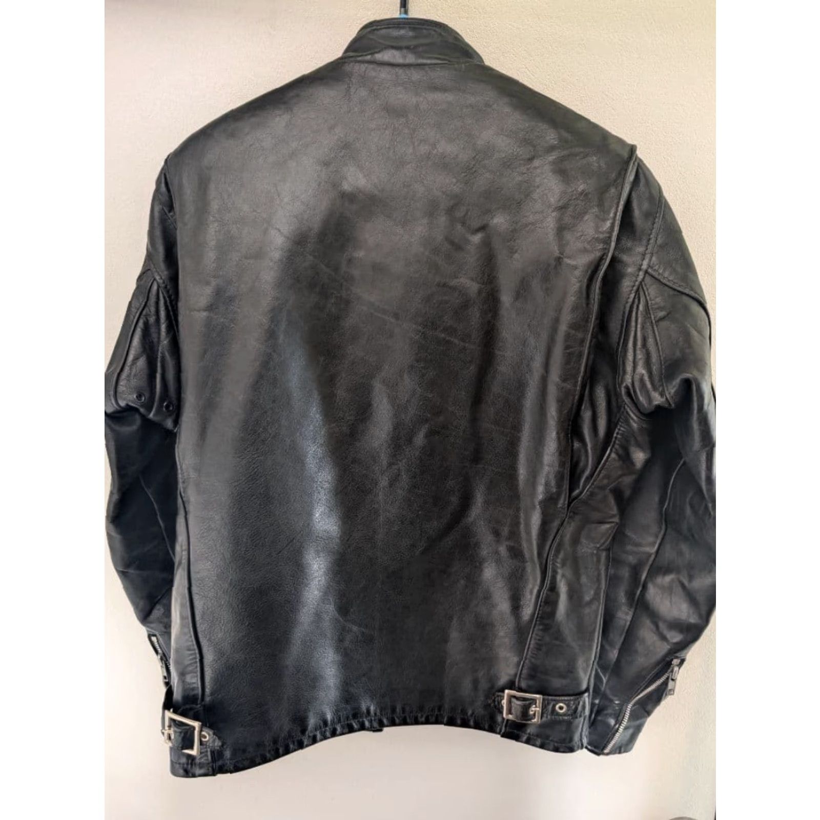 VINTAGE SCHOTT Leather Jacket Men 36 Black USA Made From JAPAN 141