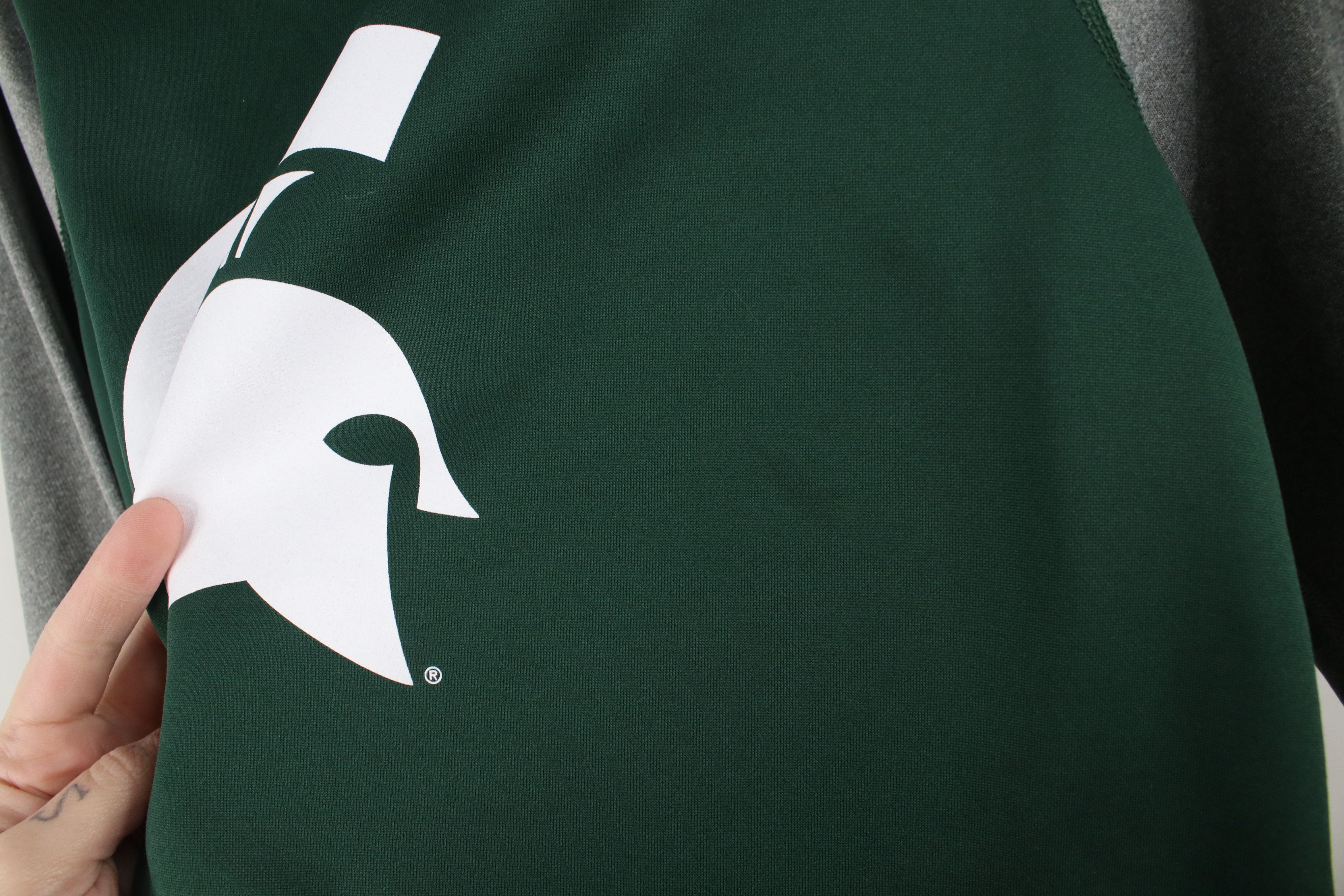 Nike × Vintage Nike Therma Fit State University Hoodie Sweatshirt Green Size M / US 6-8 / IT 42-44 - 7 Thumbnail