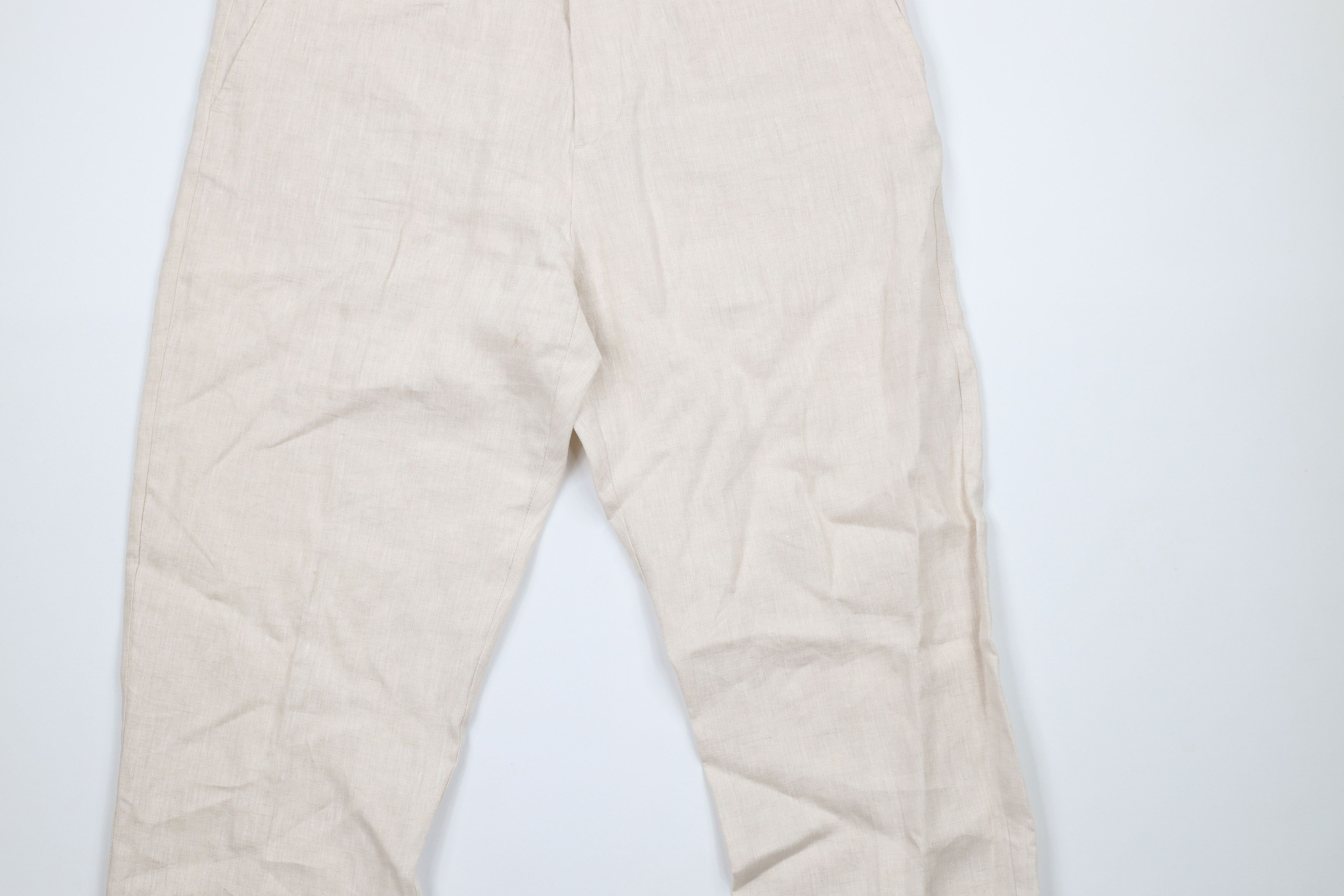 Vintage Vintage 90s Streetwear Linen Blend Harem Beach Pants Beige Size US 36 / EU 52 - 3 Thumbnail
