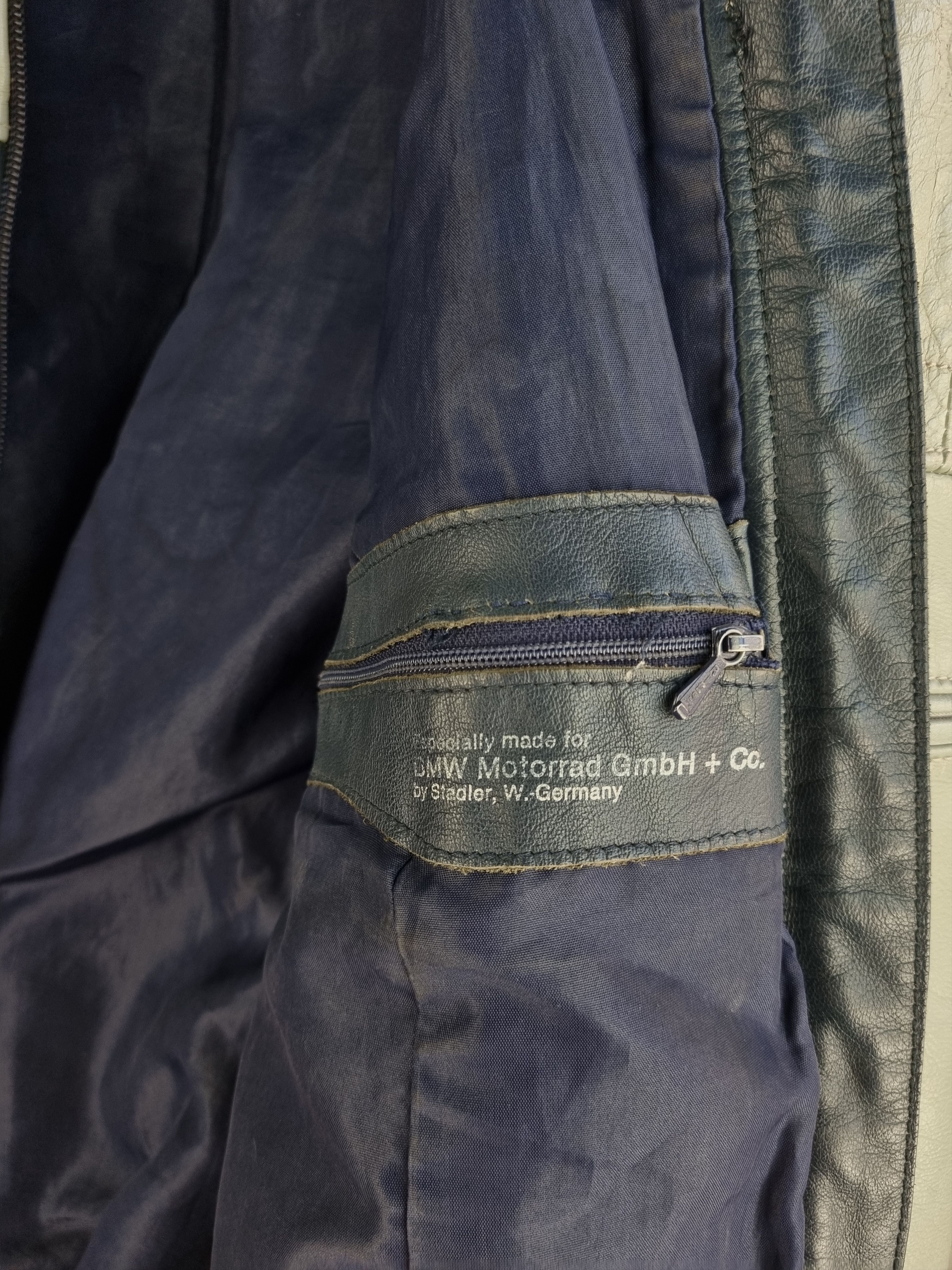 BMW 80s Rare Size BMW Leather Jacket made in West Germany Size US S / EU 44-46 / 1 - 5 Thumbnail