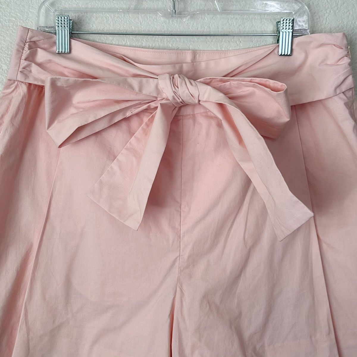 J.Crew NWOT J. Crew Tiewaist Cotton Poplin Pink Shorts Size 36" / US 14 / IT 50 - 2 Thumbnail