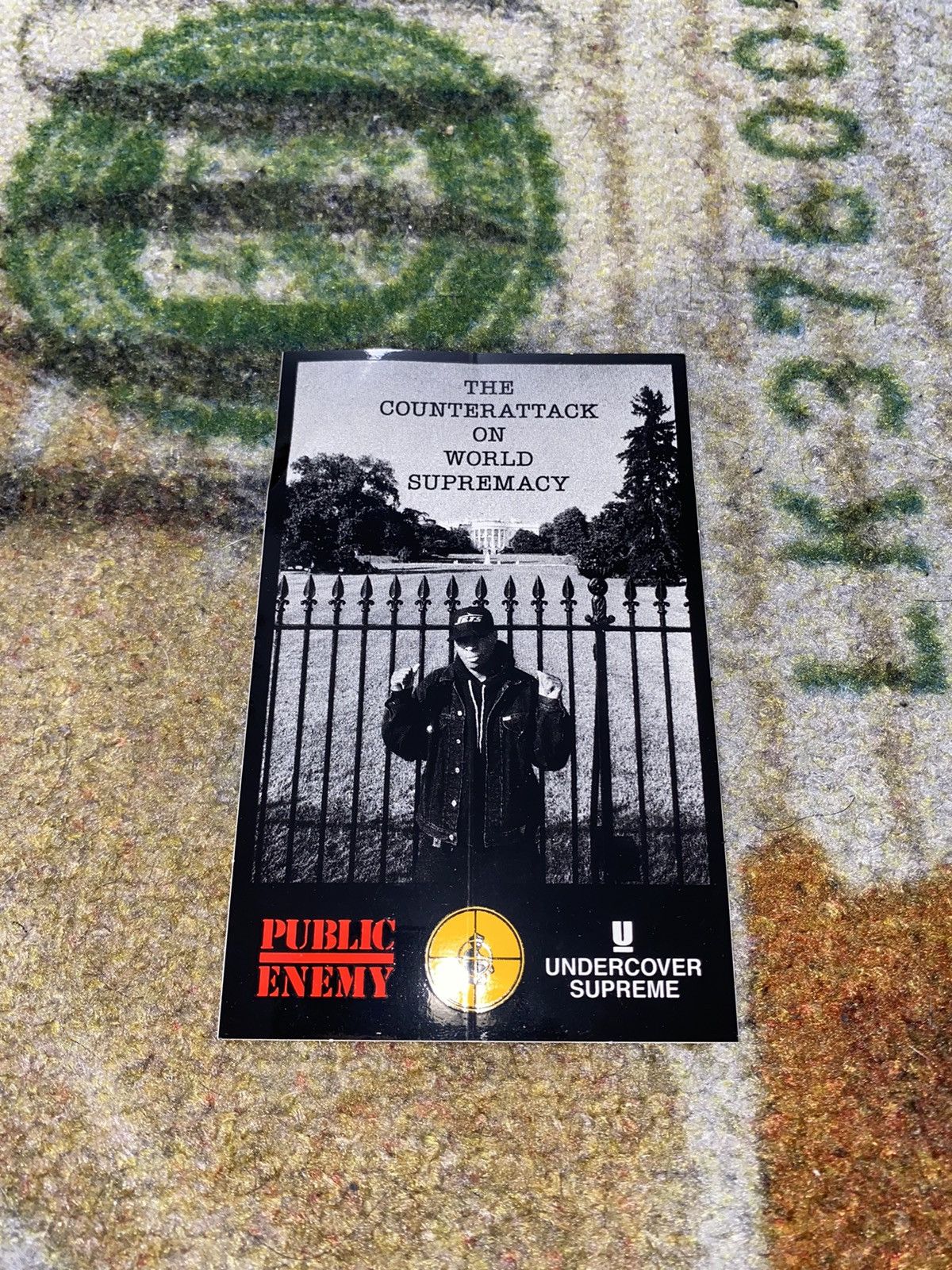 Public Enemy × Supreme × Undercover Supreme x Undercover x Public Enemy World Supremacy Sticker Size ONE SIZE - 2 Thumbnail