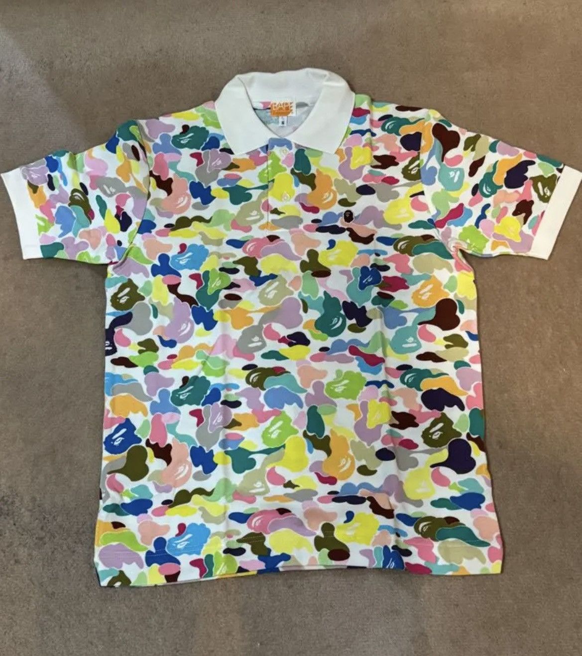 Bape RARE OG 2005 A BATHING APE MULTI CAMO POLO SHIRT Size US S / EU 44-46 / 1 - 1 Thumbnail