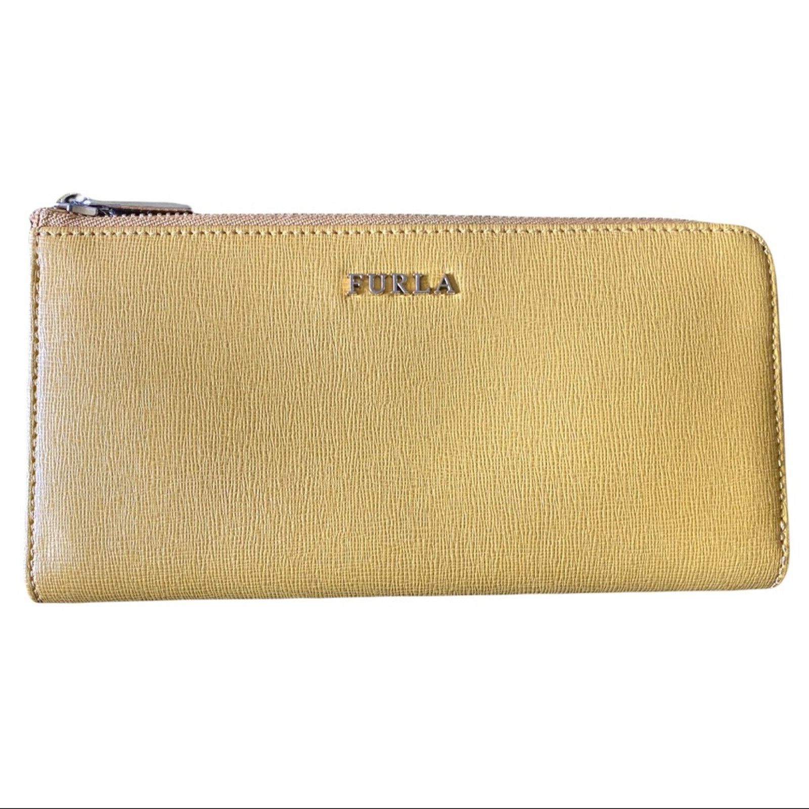 Furla Furla Leather Yellow Zip Zippy Accordion Wallet EUC Size ONE SIZE - 1 Thumbnail