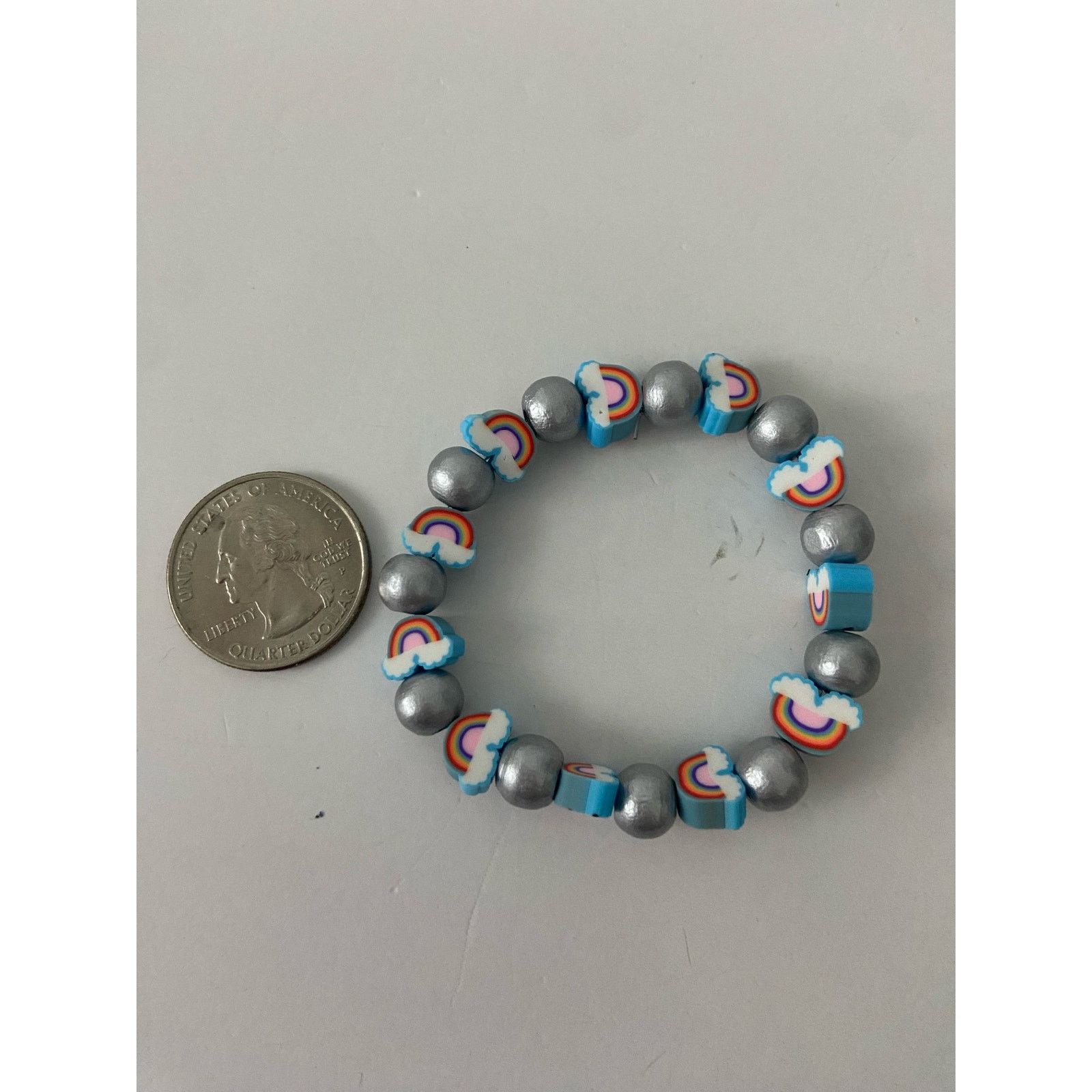 Handmade rainbow bead bracelet Size ONE SIZE - 2 Thumbnail