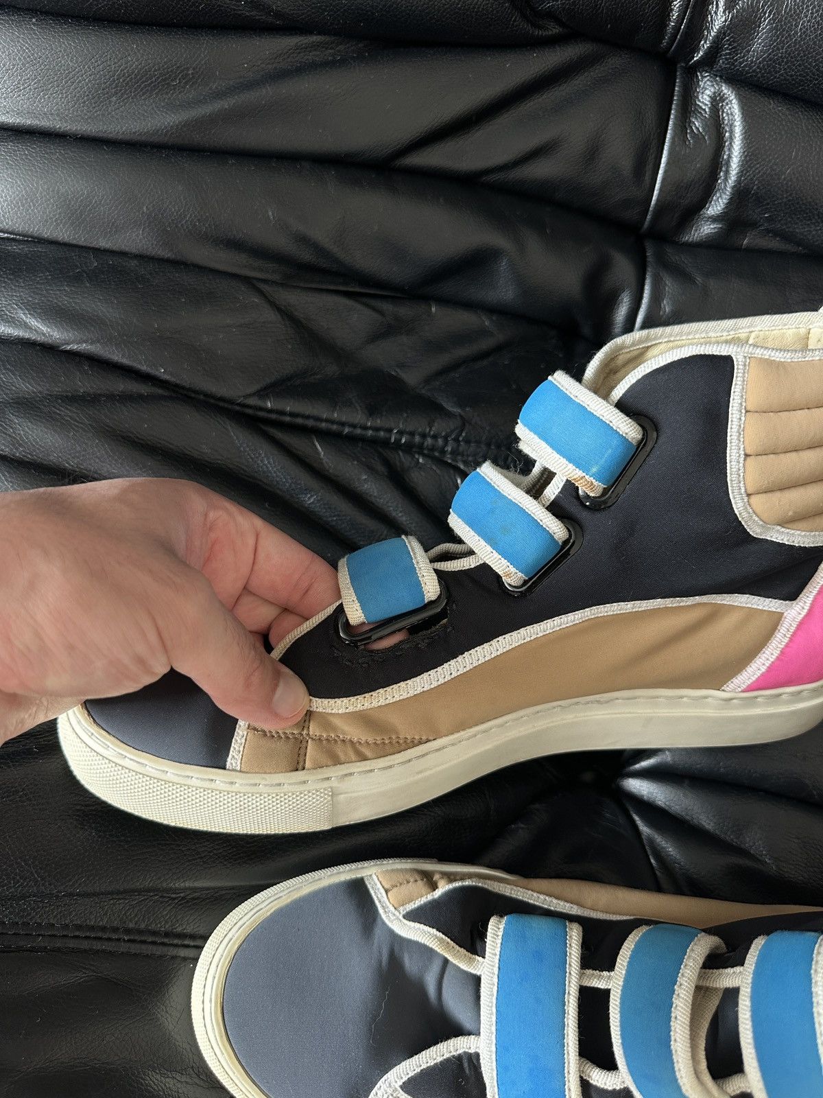 Raf Simons Rare 2009 Neoprene High Top Velcro Sneakers Size US 10 / EU 43 - 8 Thumbnail
