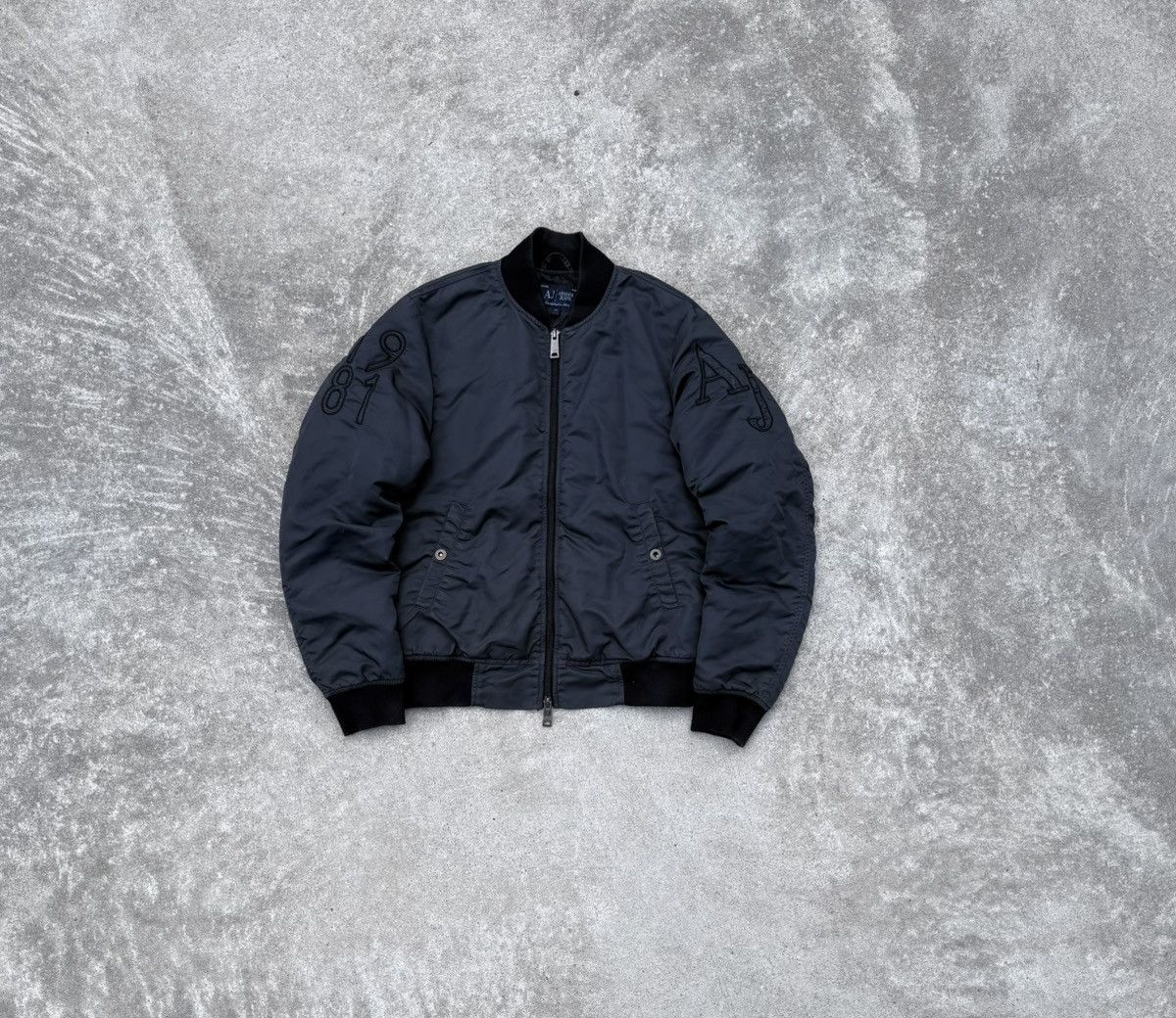 Armani × Vintage Vintage RARE Armani Y2K streetwear avantgarde luxury bomber Size US M / EU 48-50 / 2 - 2 Thumbnail