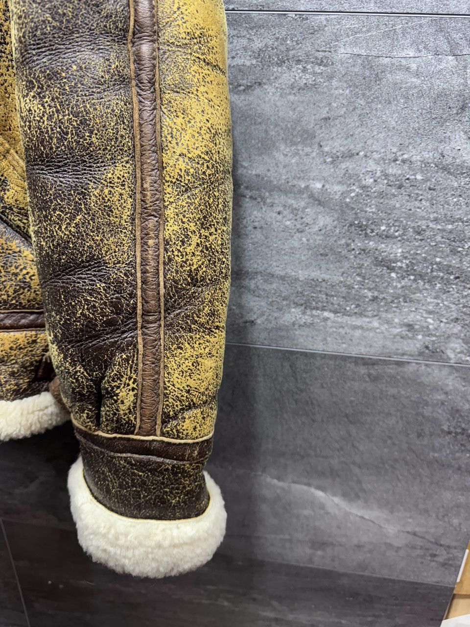 Other F16 Type Aviation Air Force US Army Style Sheepskin Jacket Size US M / EU 48-50 / 2 - 11 Thumbnail