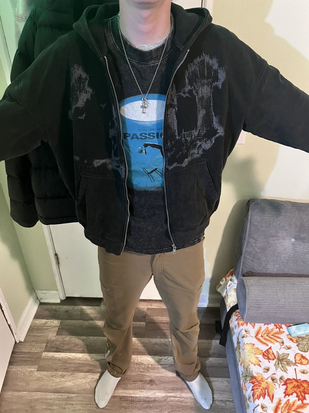 Japanese Brand Ditch 50k opium zip up Size US M / EU 48-50 / 2 - 3 Thumbnail