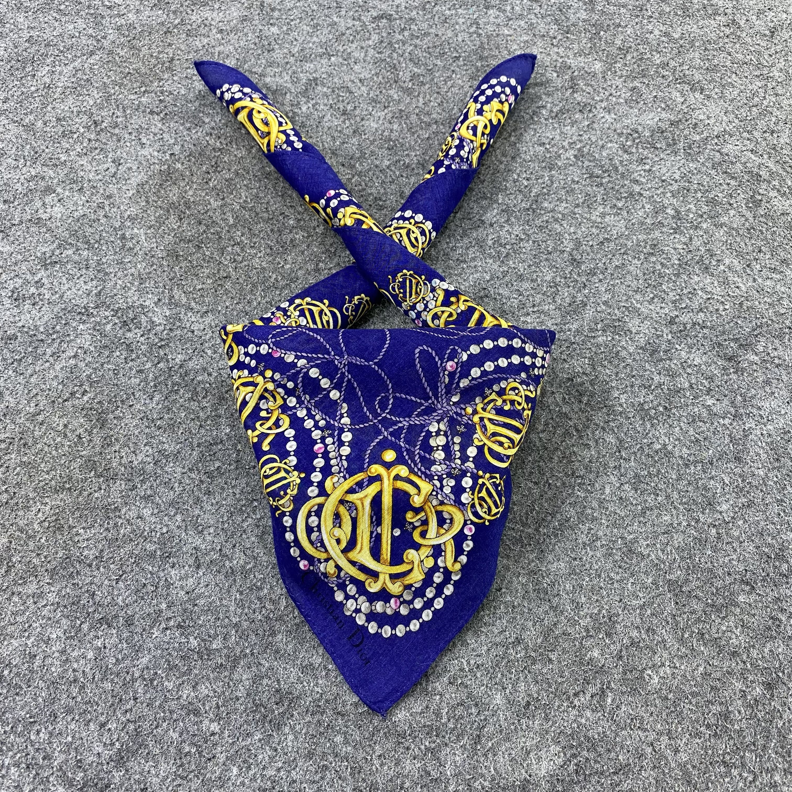 Vintage Christian Dior Handkerchief Neckerchief Bandana-B1911 Size ONE SIZE - 2 Thumbnail