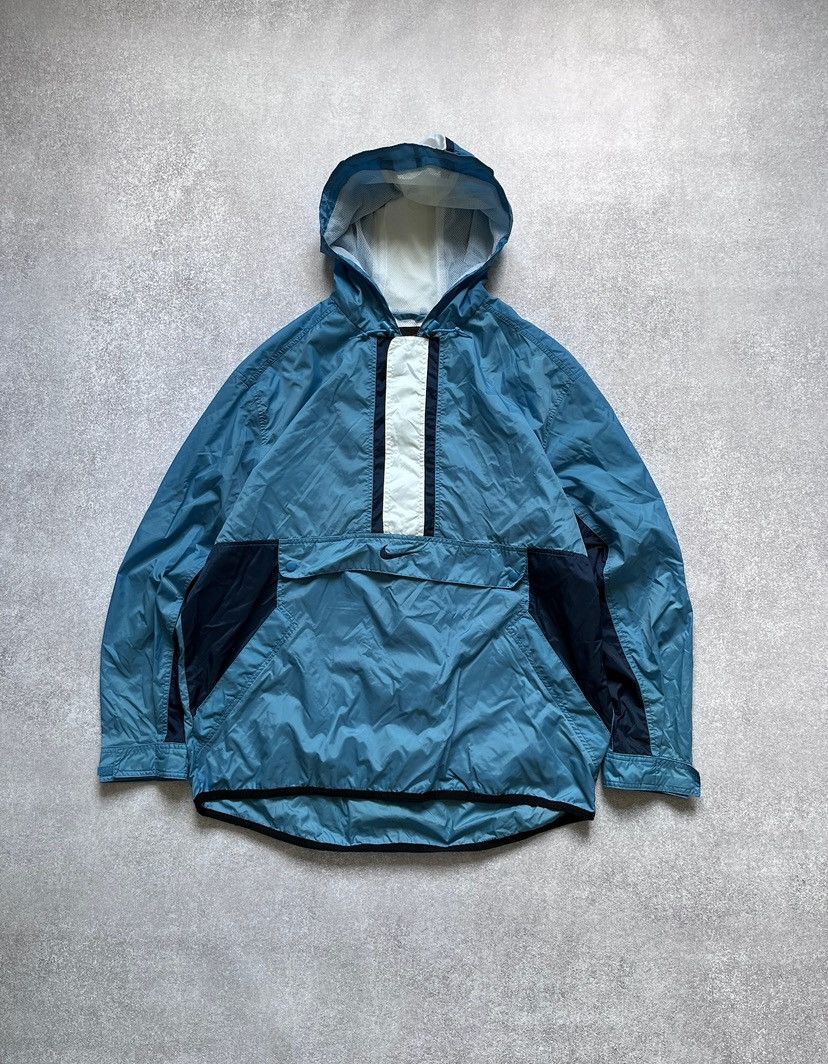 Nike Streetwear Vintage Vintage Nike Swoosh Nylon 1 3 Anorak Jacket Y2K XL Grailed