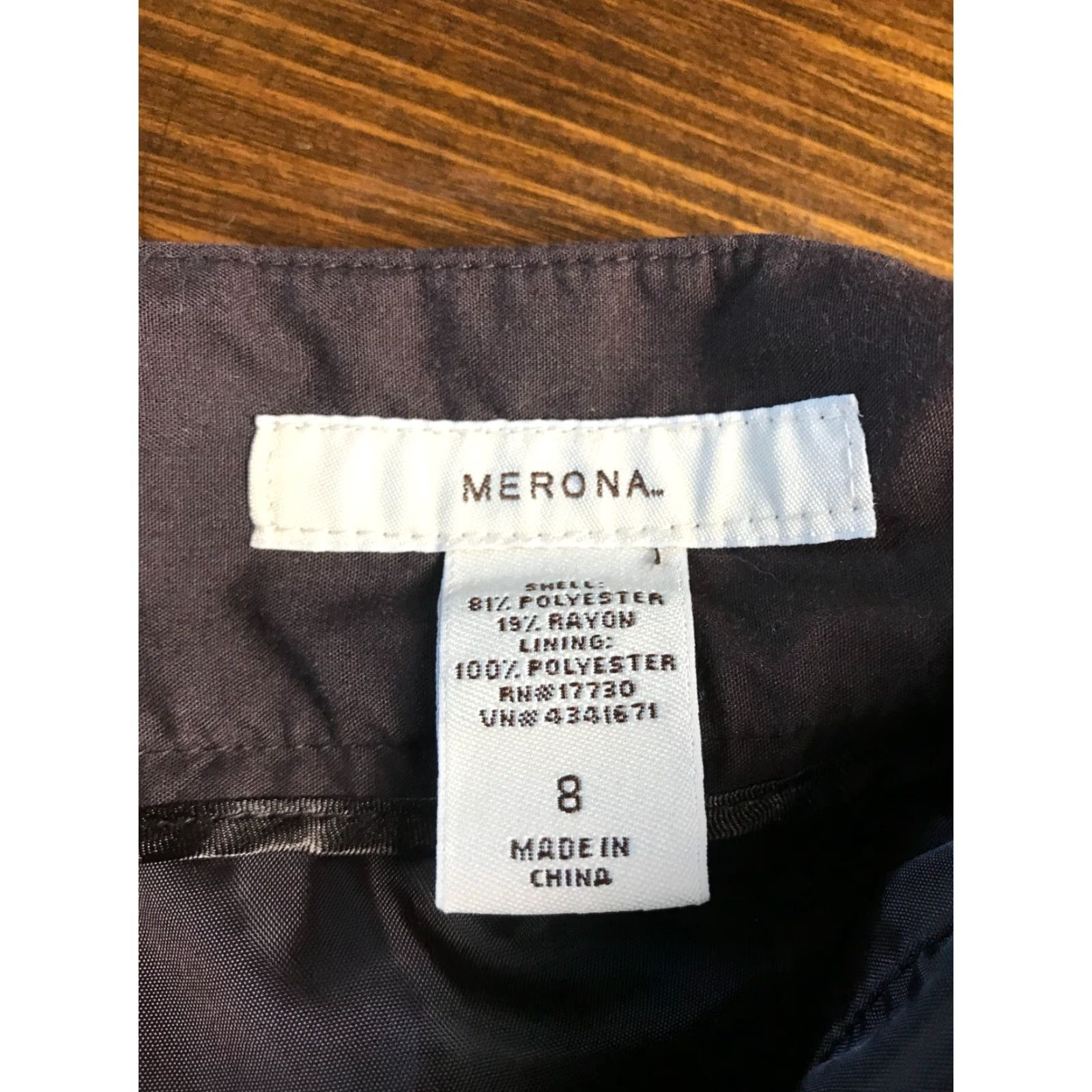 Merona Merona Women's Skirt Size 8 Brown A-Line Back Zip Casual Size 30" / US 8 / IT 44 - 7 Thumbnail
