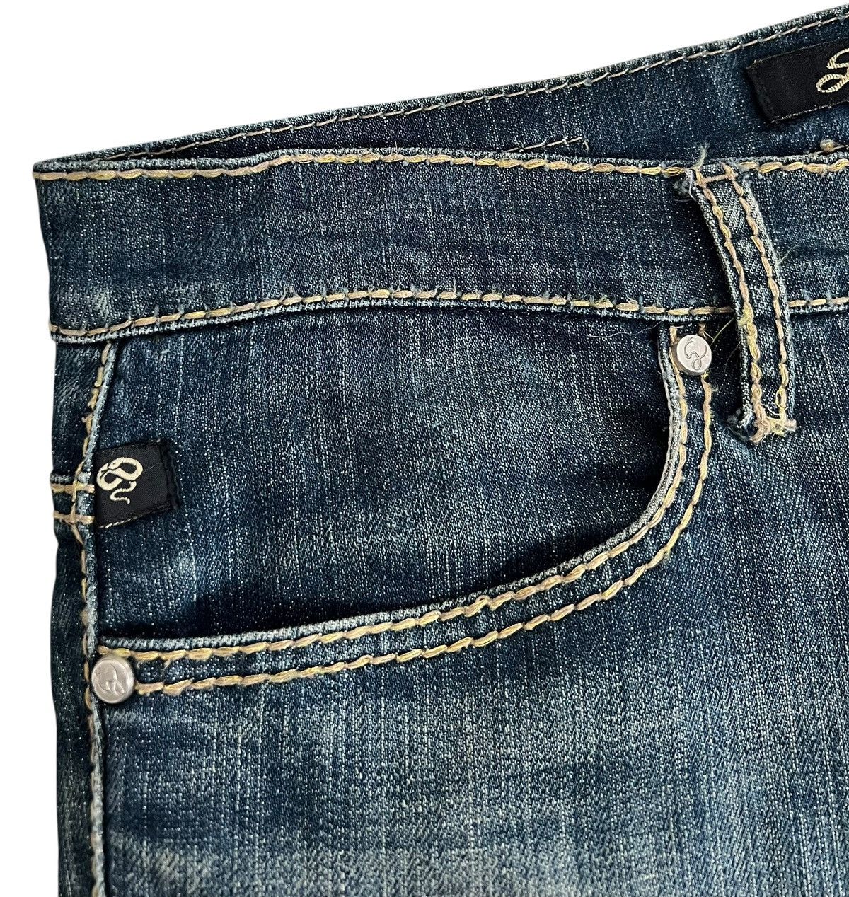 Abercrombie & Fitch California Serfontaine Distressed Jeans Size US 32 / EU 48 - 5 Thumbnail