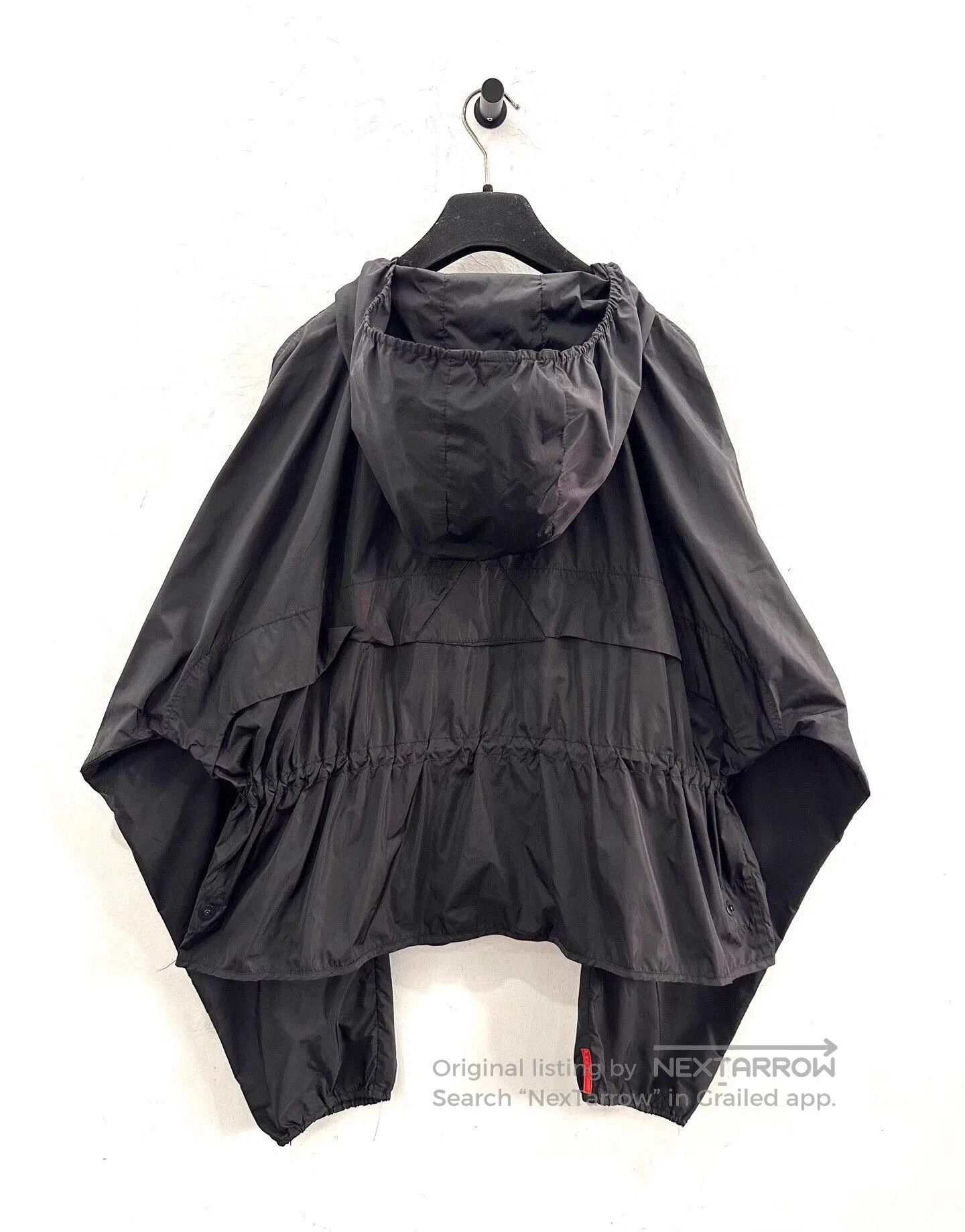 Prada Black Hooded Lightweight Jacket. Size US L / EU 52-54 / 3 - 2 Thumbnail