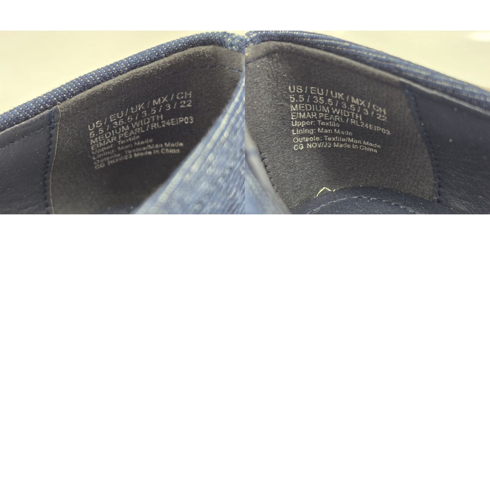 Vintage KENNETH COLE REACTION Women’s Eimar Pearl Denim Ballet Flats NIB Size 5.5 M - Blue Ballet Flat Shoe for Women Size US 4 / IT 34 - 9 Thumbnail