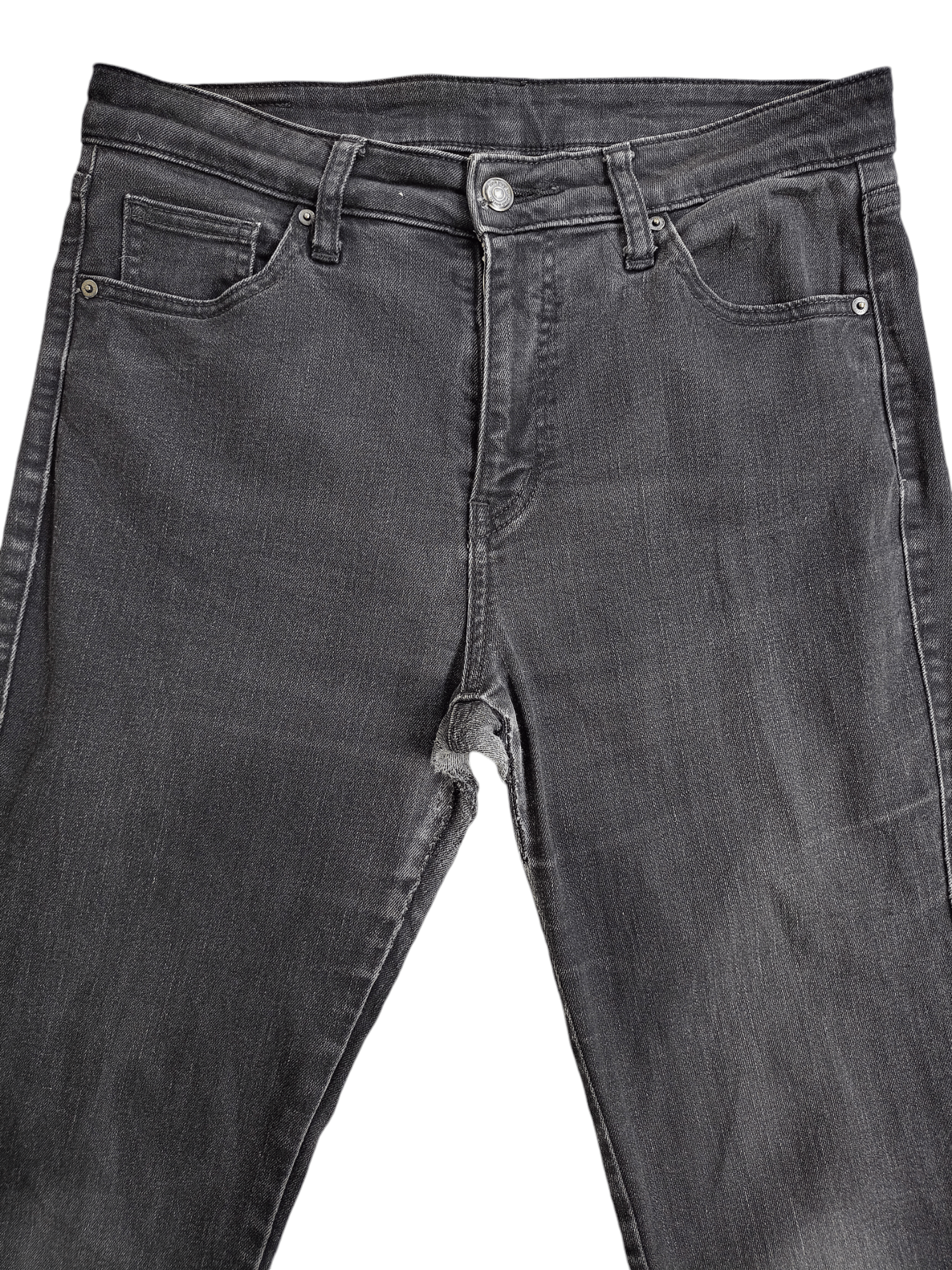 Uniqlo × Vintage J126 DENIM by H&M Boyfriend Distressed Streetwear Size 28" / US 6 / IT 42 - 2 Thumbnail