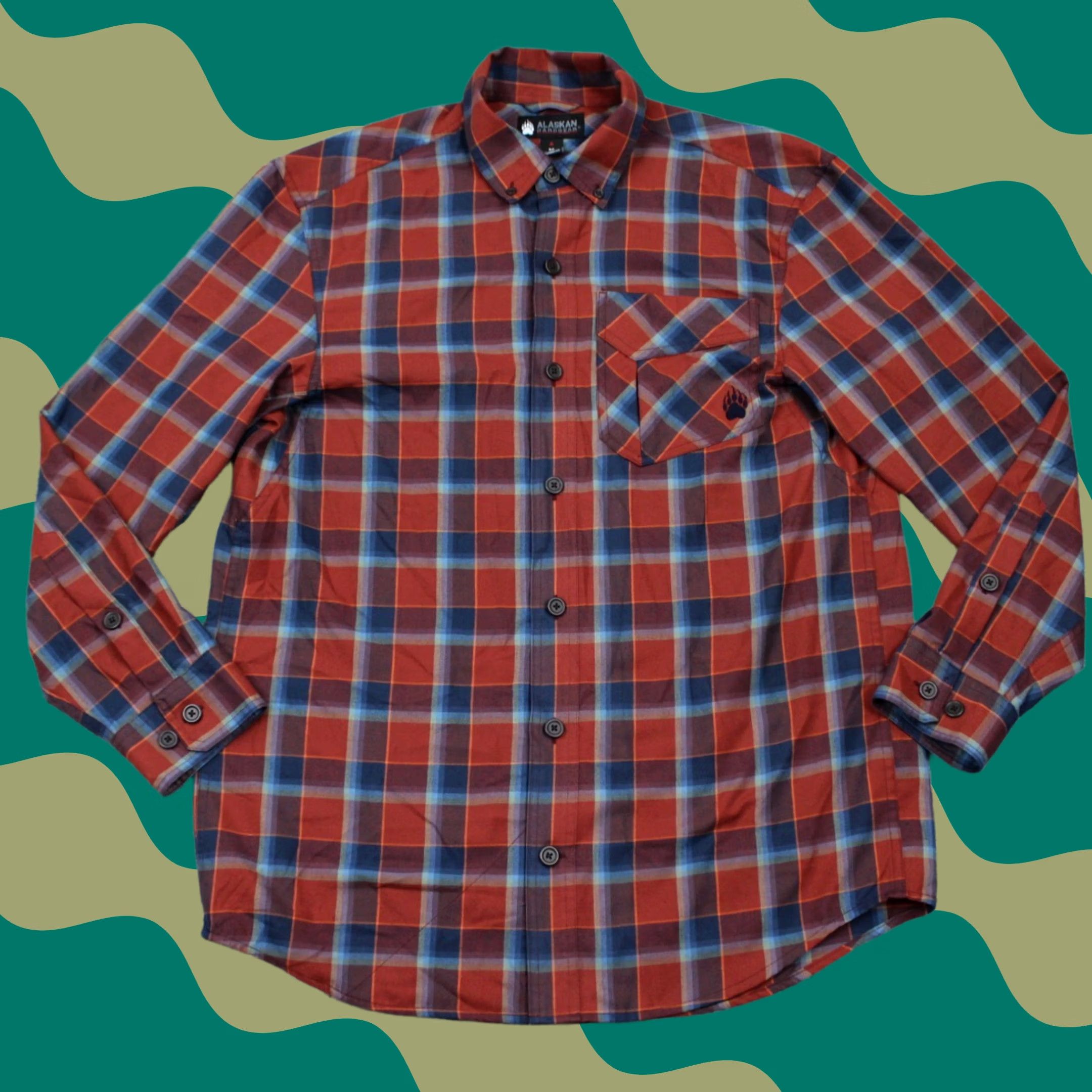 Vintage Alaskan Hardgear Shirt Men Medium Red/Blue Plaid Duluth Midnight Sun Long Sleeve Size US M / EU 48-50 / 2 - 1 Thumbnail