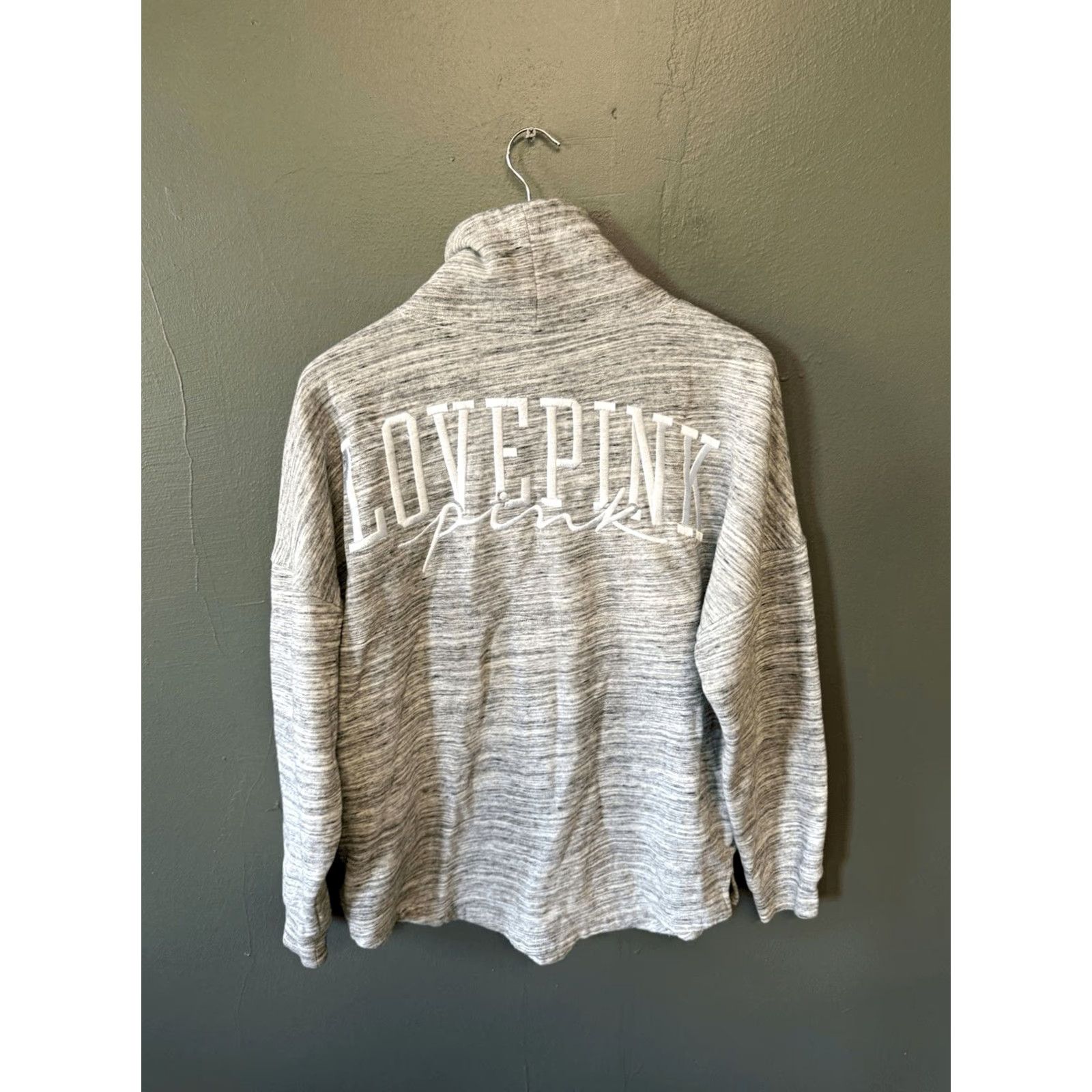 Pinko PINK Womens Sweatshirt Pullover Mock Neck Gray XS, Activewear, Pullover, Sweatshirt, Mock Neck, Gray, XS, Women Size XS / US 0-2 / IT 36-38 - 2 Thumbnail