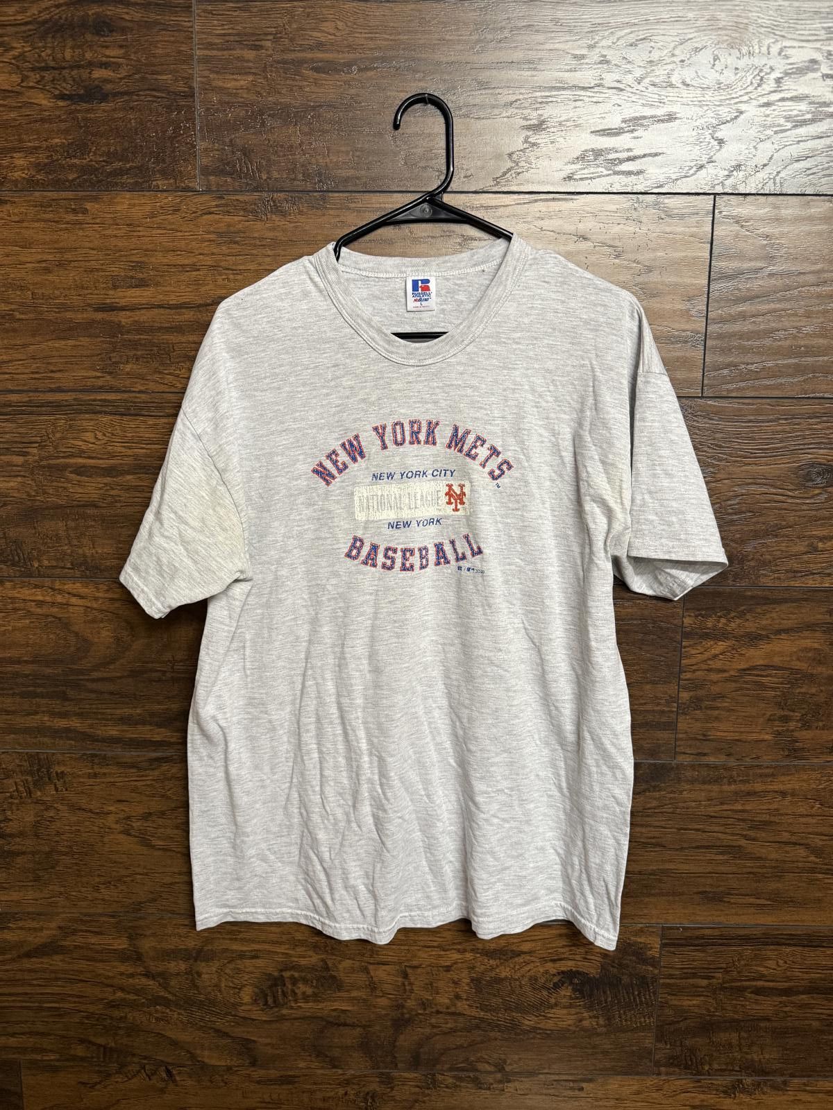 Russell Athletic y2k New York Mets T-shirt Baseball Athletic Tee 2000 Tee L Size US L / EU 52-54 / 3 - 1 Thumbnail