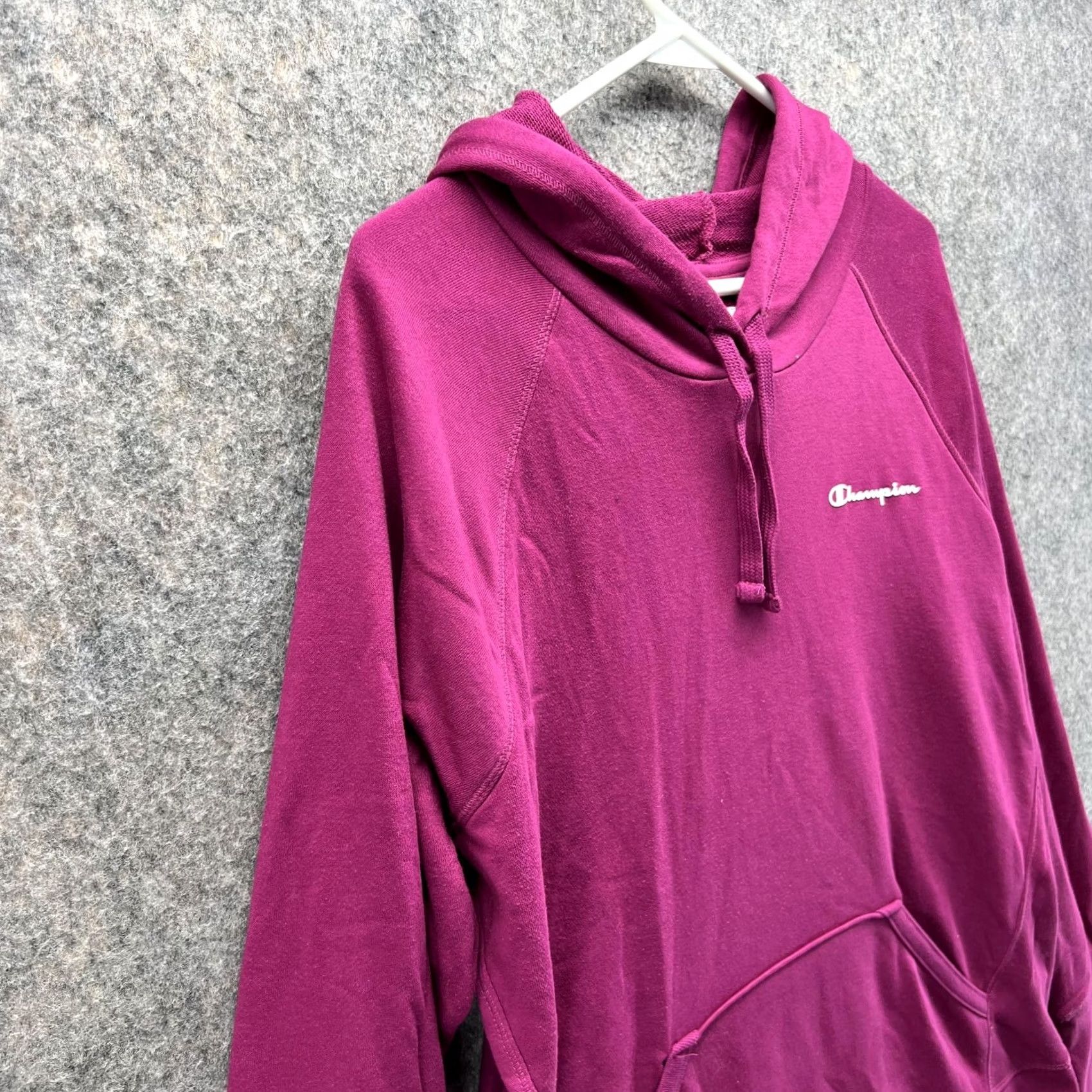 Champion VINTAGE Champion Sweater Women XL Pink Hooded Sweatshirt Pullover Athletic Fleece Vtg Size XL / US 12-14 / IT 48-50 - 3 Thumbnail