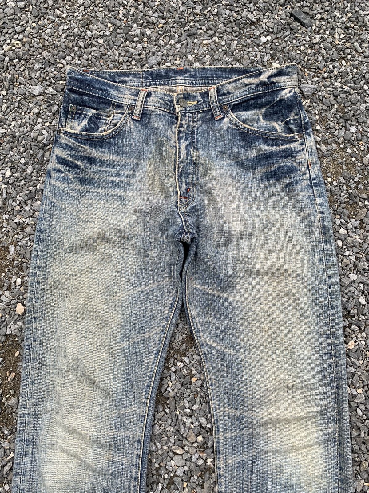 Kapital GL HEART FADED & RUSTY DISTRESSED DENIM Size US 31 - 5 Thumbnail