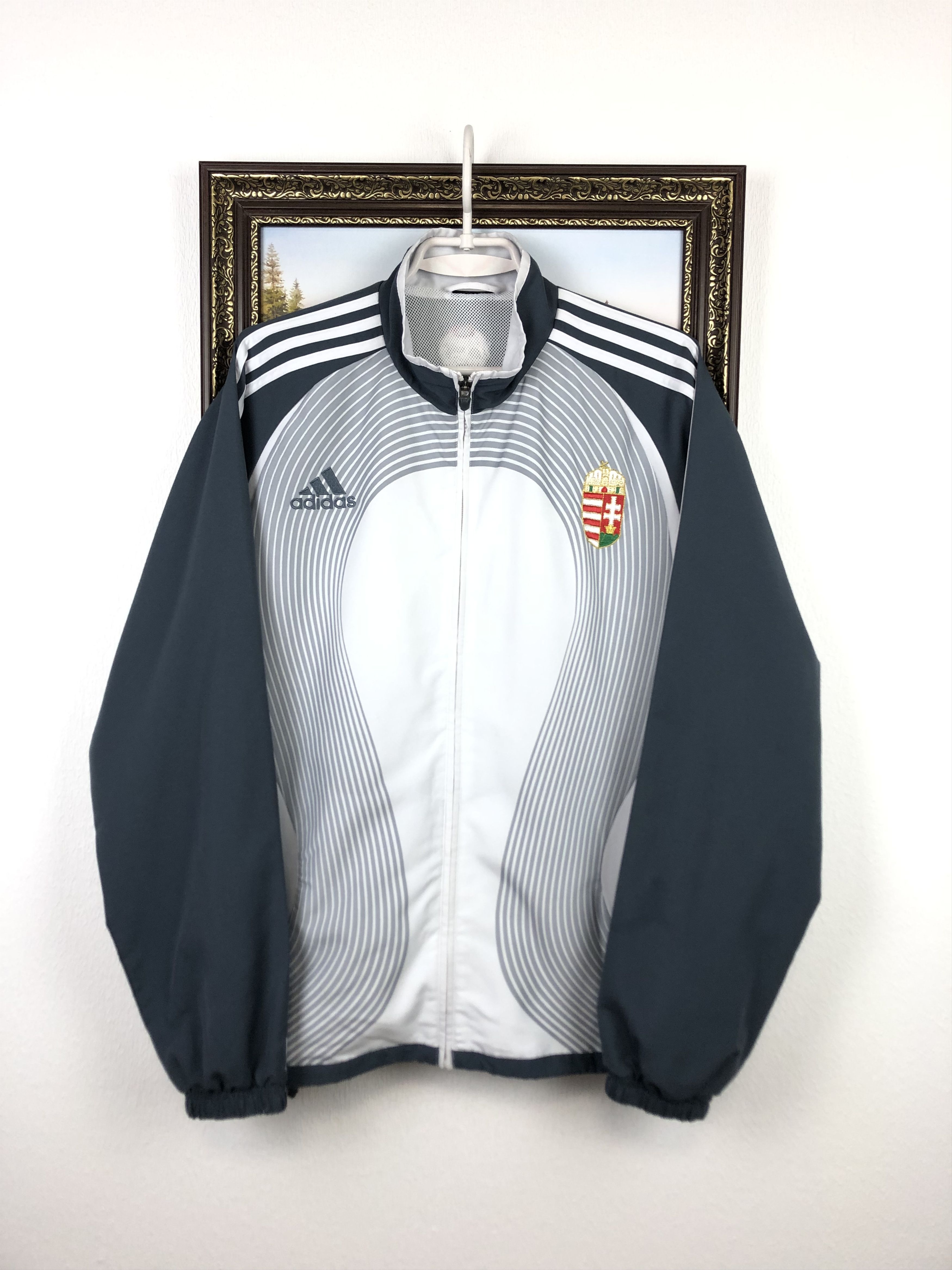Adidas Vintage Adidas Hungary Football Suit Set Jacket Pants Track Size US S / EU 44-46 / 1 - 2 Thumbnail