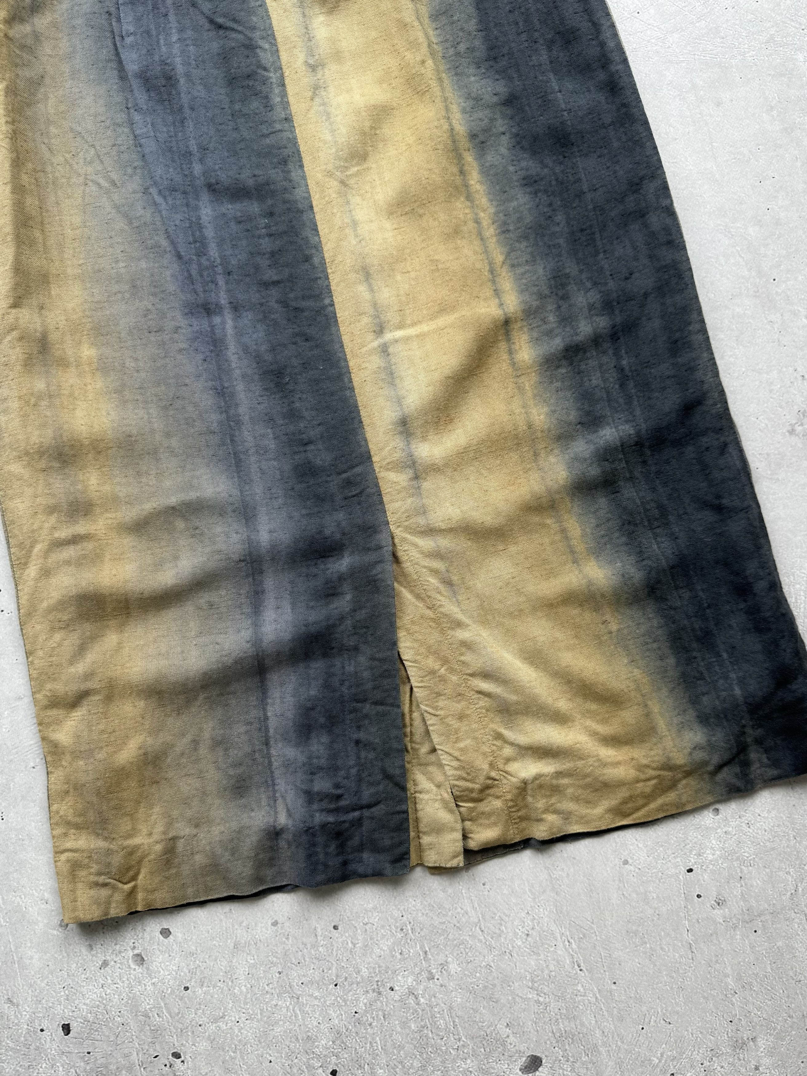 Jean Paul Gaultier Jean Paul Gaultier Vintage Linen Gradient Midi Skirt Size 27" / US 4 / IT 40 - 11 Thumbnail