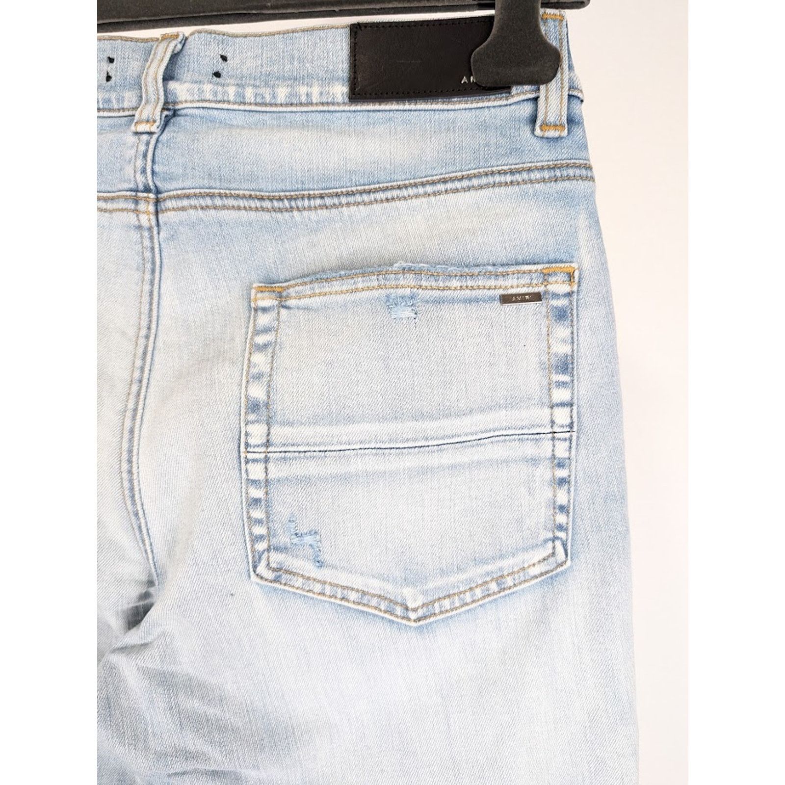 Amiri o1rshd1 MX1 Camo Jeans in Light Indigo Size US 33 - 17 Thumbnail