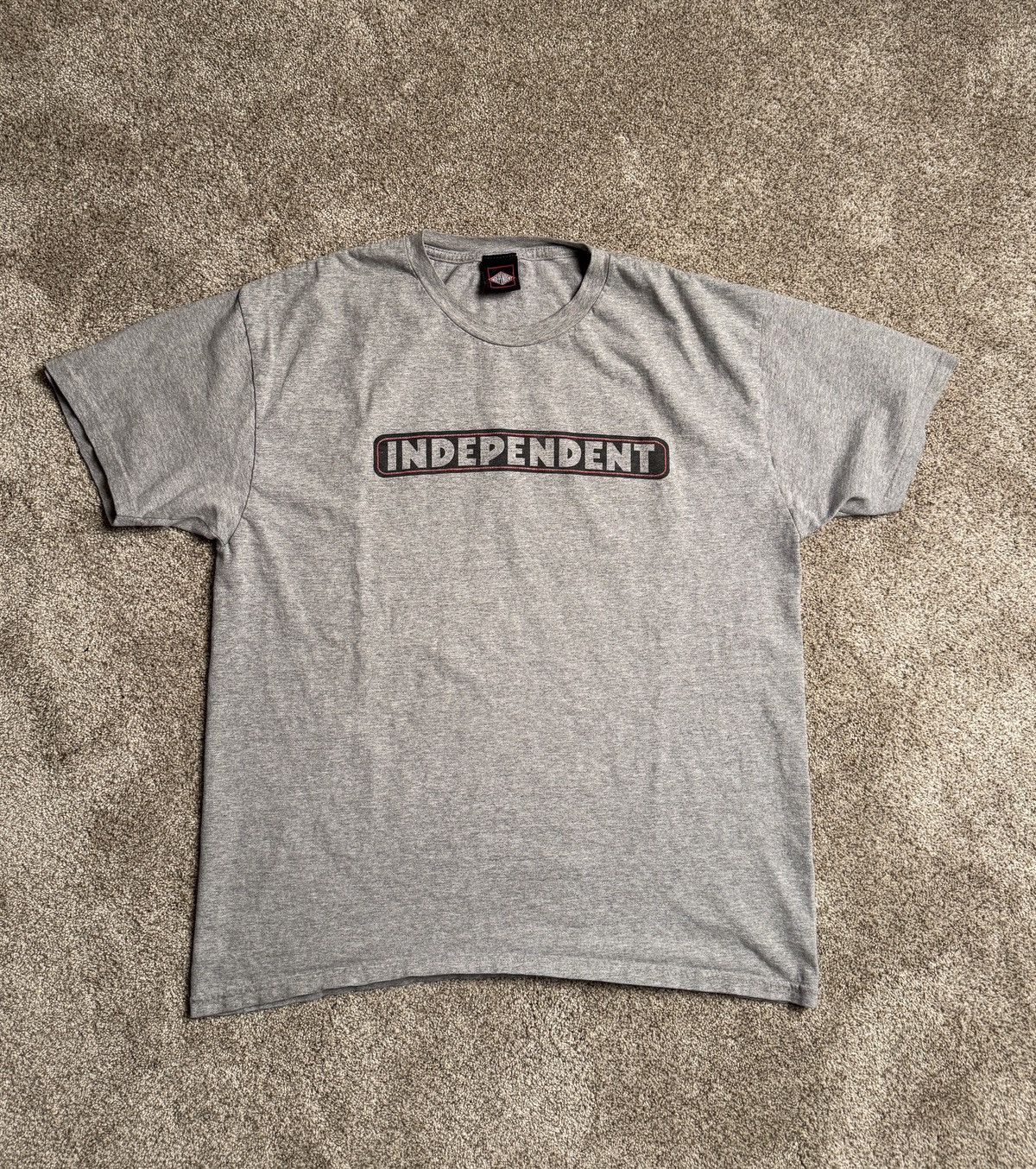 Independent Trading Co. HEATHER GREY INDEPENDENT CLASSIC LOGO GRAPHIC TEE Size US L / EU 52-54 / 3 - 1 Thumbnail