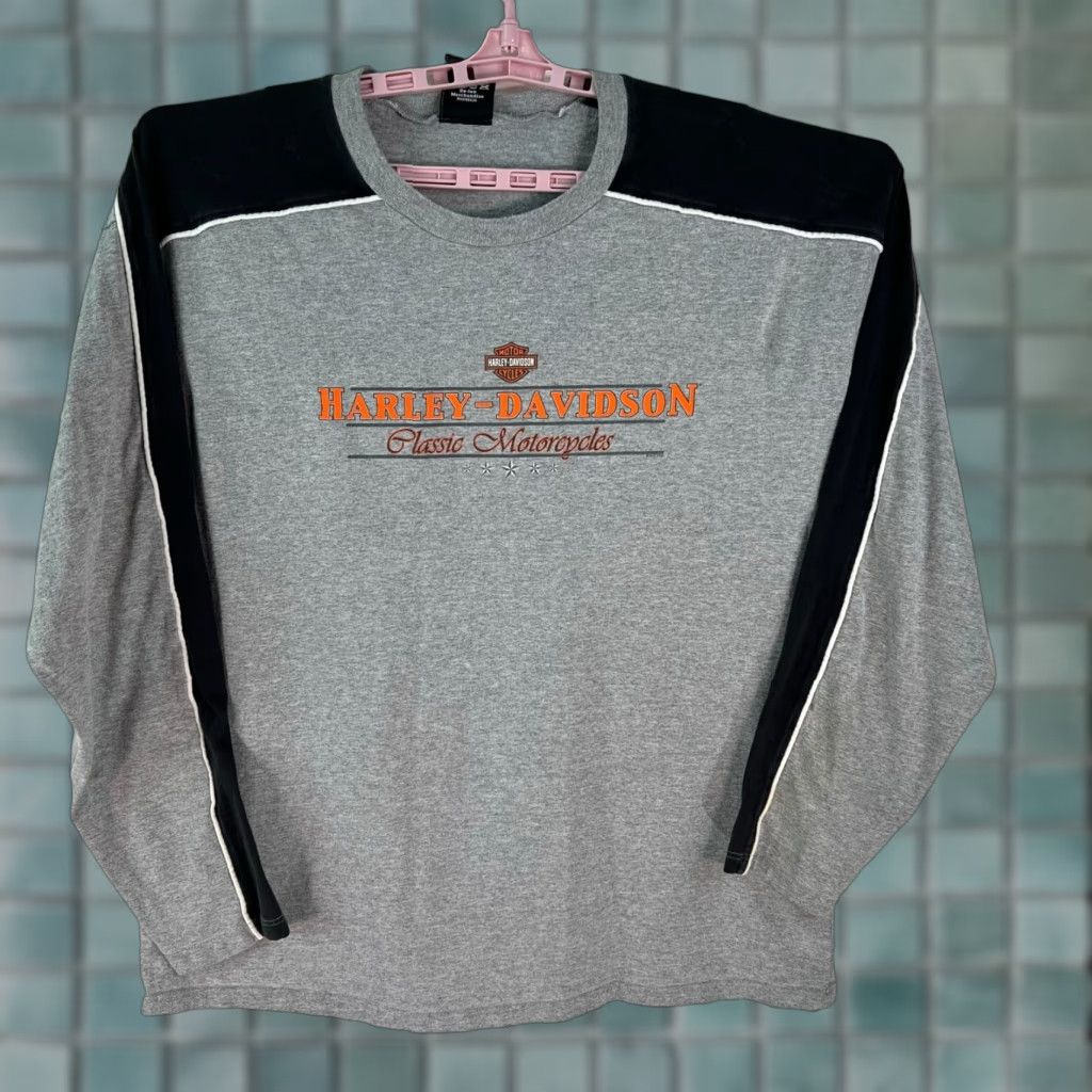 Harley Davidson Vintage Harley-Davidson T-Shirt Men XL Gray Motorcycle Graphic 2002 Retro Short Sleeve Size US XL / EU 56 / 4 - 1 Thumbnail