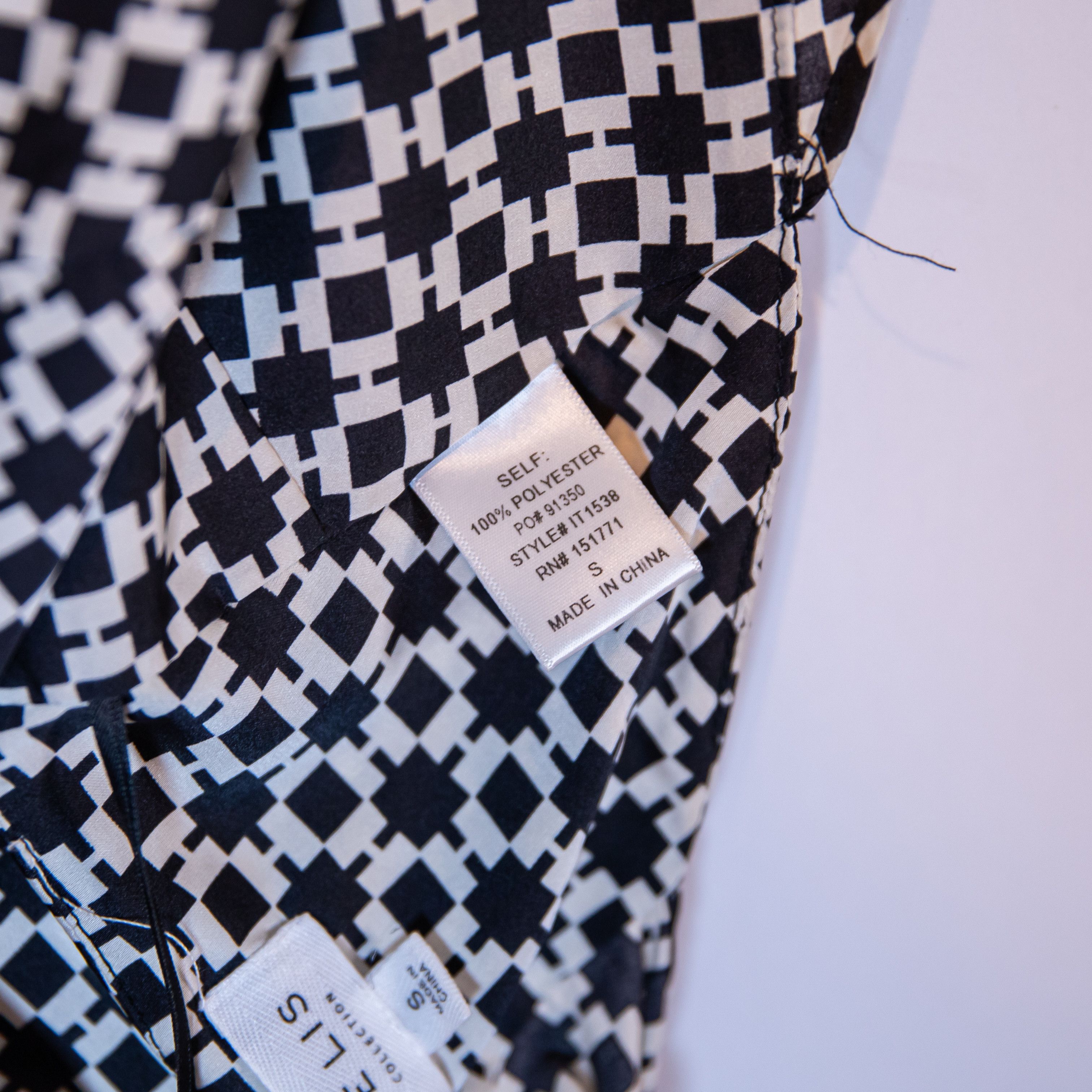 Other Le Lis Collection Black White Modern Print Pattern Size S / US 4 / IT 40 - 3 Thumbnail