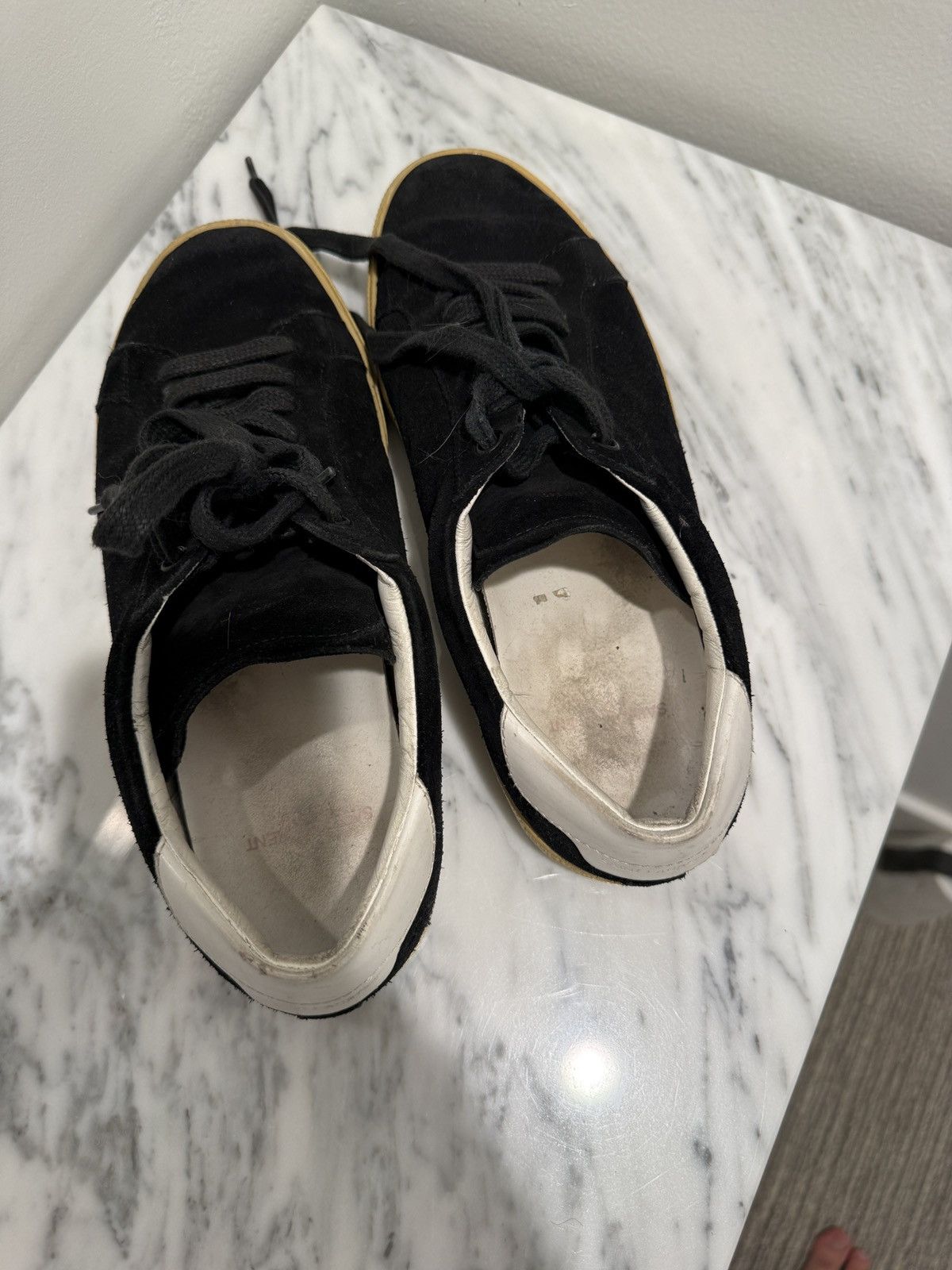 Saint Laurent Paris Saint Laurent Velvet Court Sneakers Size 40 Size US 7 / EU 40 - 4 Thumbnail