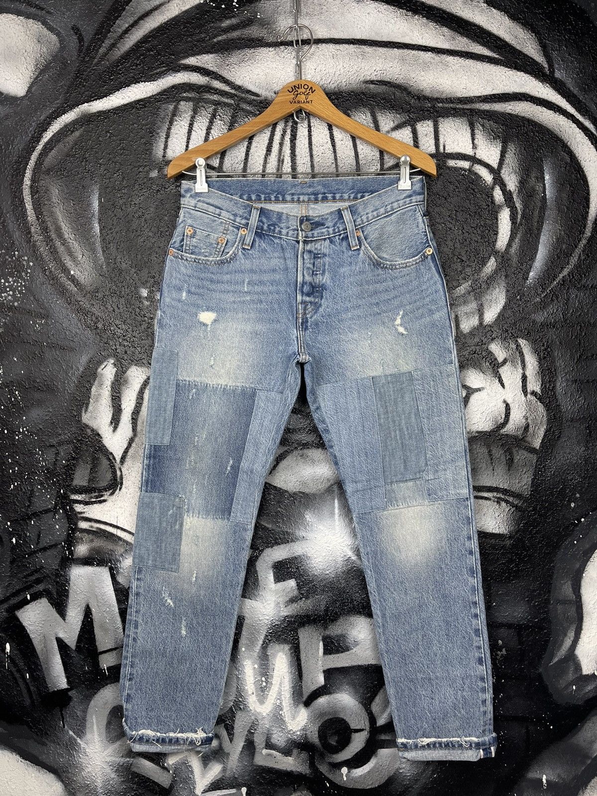 Levi's Levi’s 501 CT Woman’s Boyfriend Patchwork Selvedge Jeans Size 25" / US 0 / IT 36 - 3 Thumbnail