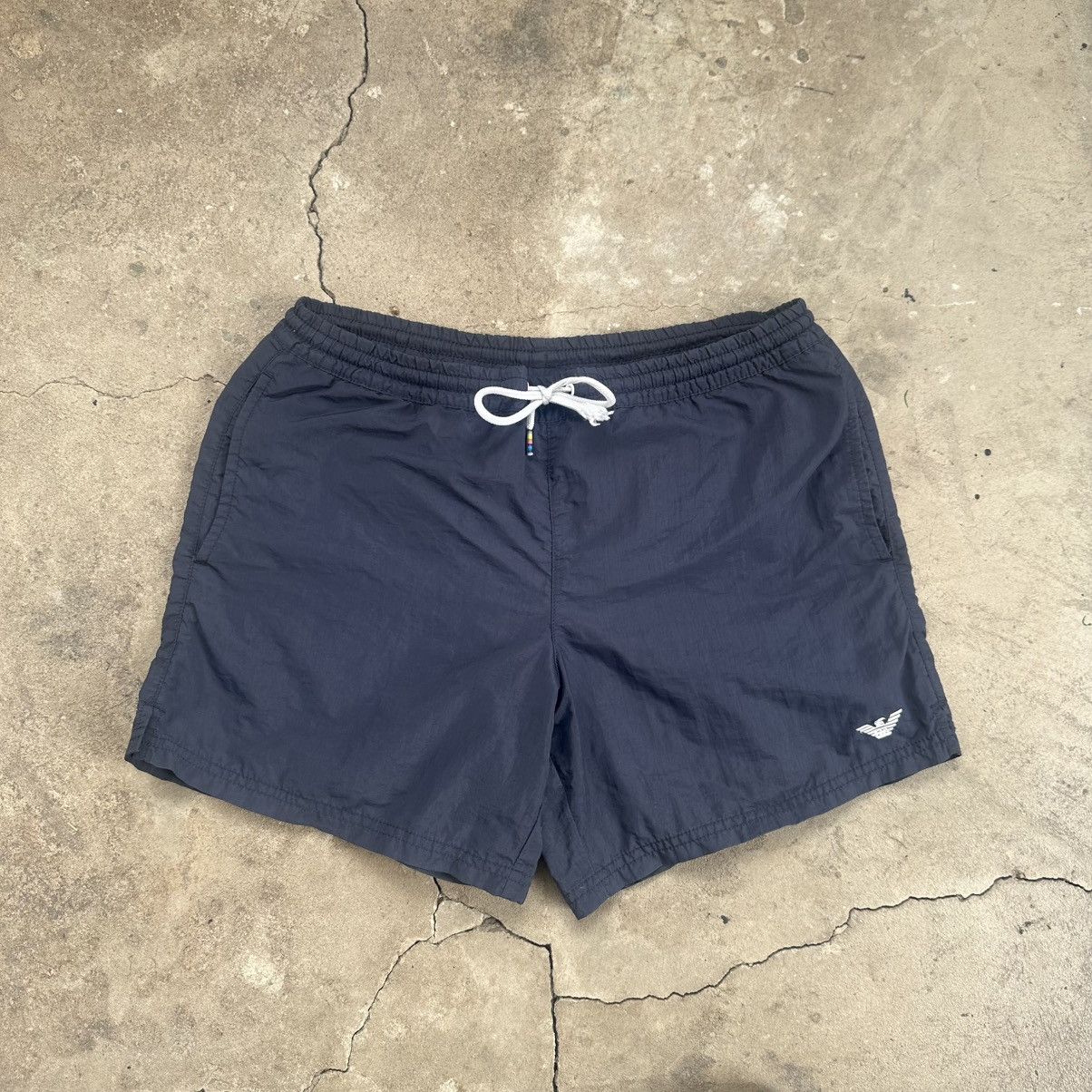 Armani Vintage EMPORIO ARMANI Black Swim Shorts Size S-M Size US 32 / EU 48 - 1 Thumbnail