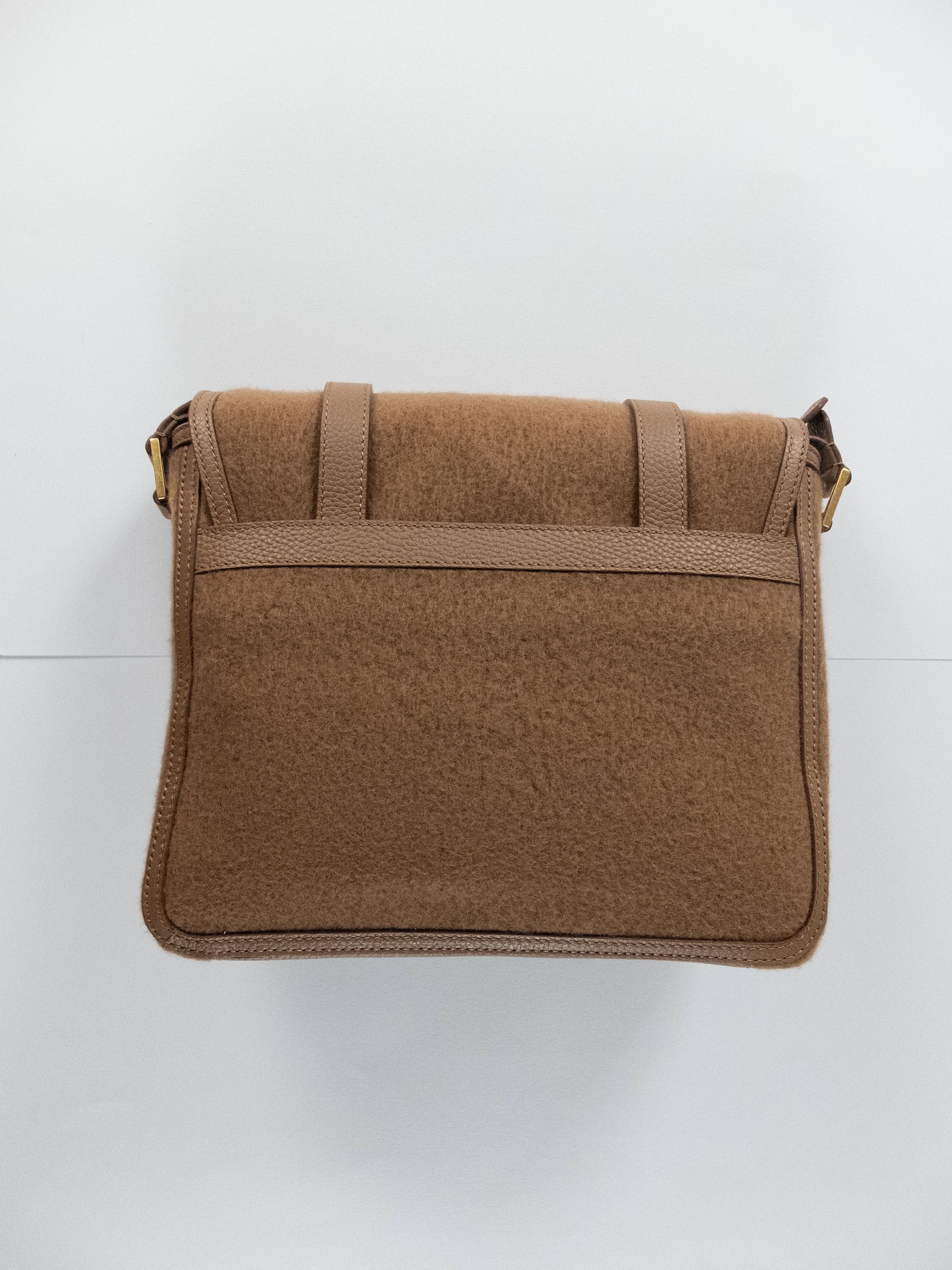Bally BALLY Switzerland brown wool cashmere leather messenger bag Size ONE SIZE - 5 Thumbnail