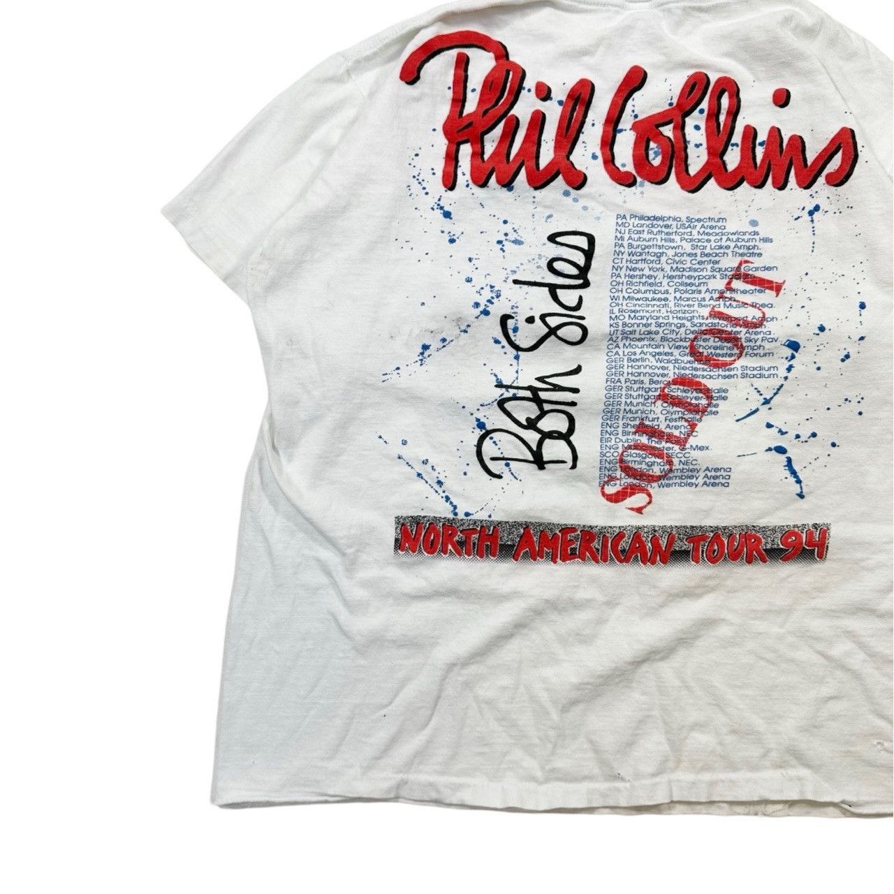 Vintage Vintage 1994 Phil Collins Both Sides Big Print Graphic Size US XL / EU 56 / 4 - 6 Thumbnail