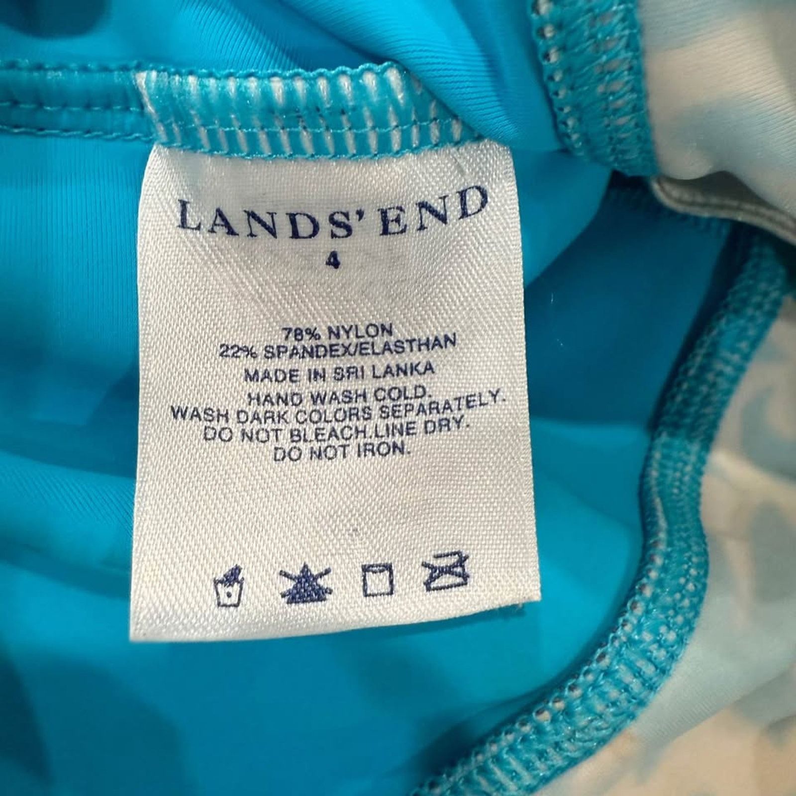 Lands' End Lands End Tankini Swim Top Padded Shelf Bra Women's 4 Floral Size S / US 4 / IT 40 - 6 Thumbnail