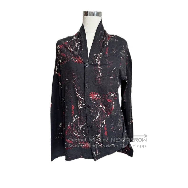 Yohji Yamamoto Yohji Yamamoto Graffiti print cardigan shirt Size US M / EU 48-50 / 2 - 1 Thumbnail