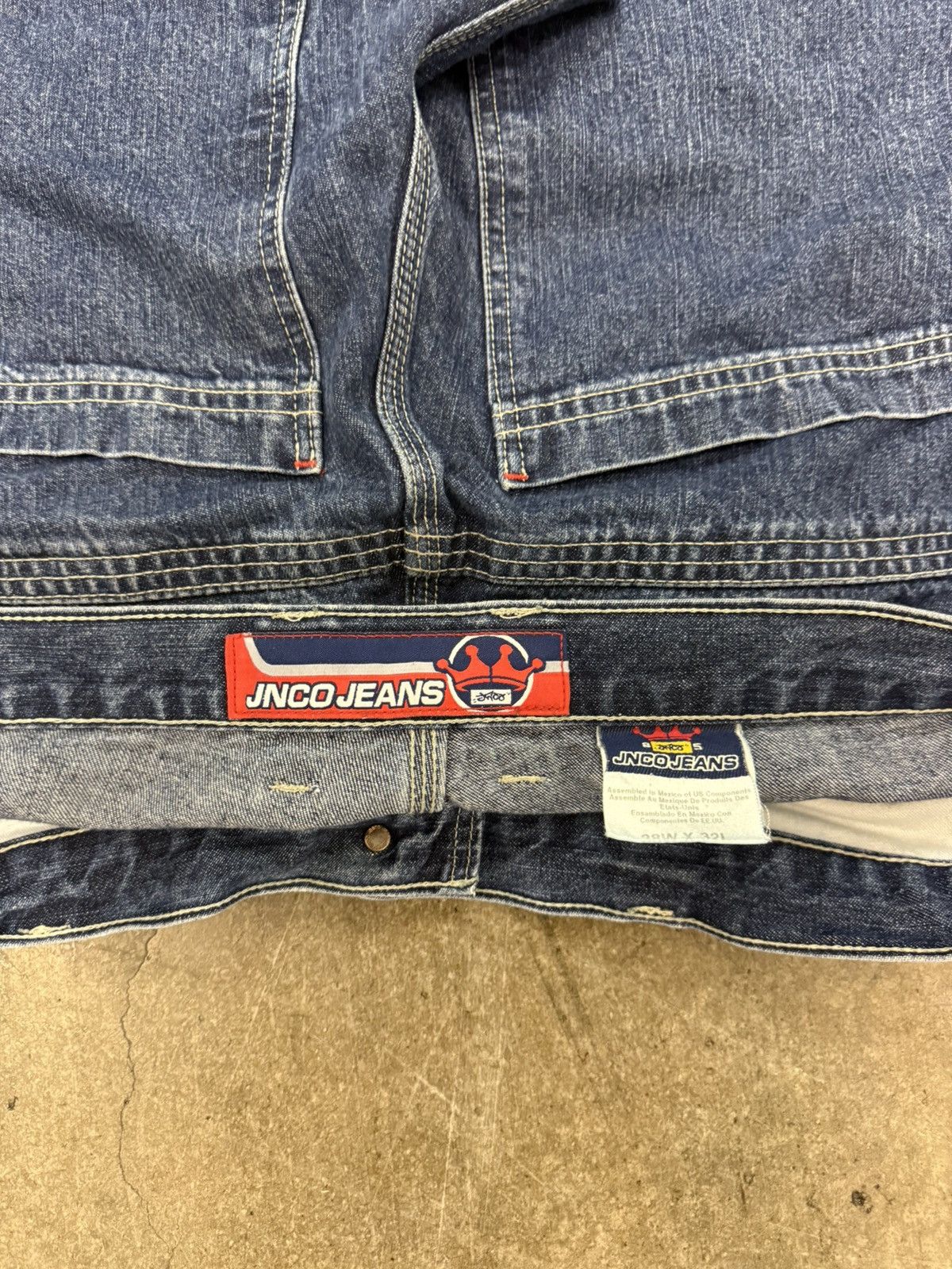 JNCO Vintage 2000s Jnco Flaming Spades Size US 38 / EU 54 - 3 Thumbnail