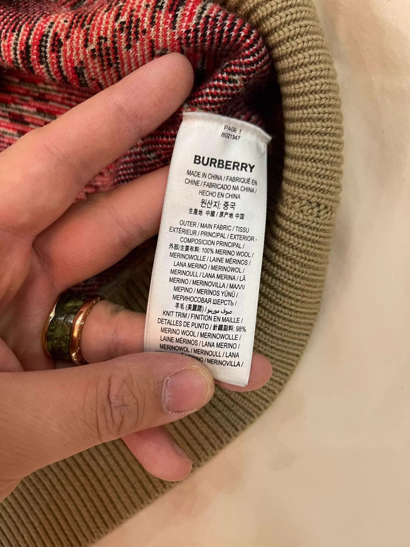 Burberry Burberry Classic Check Wool Sweater XL Unwashed & Authentic Size XL / US 12-14 / IT 48-50 - 2 Thumbnail