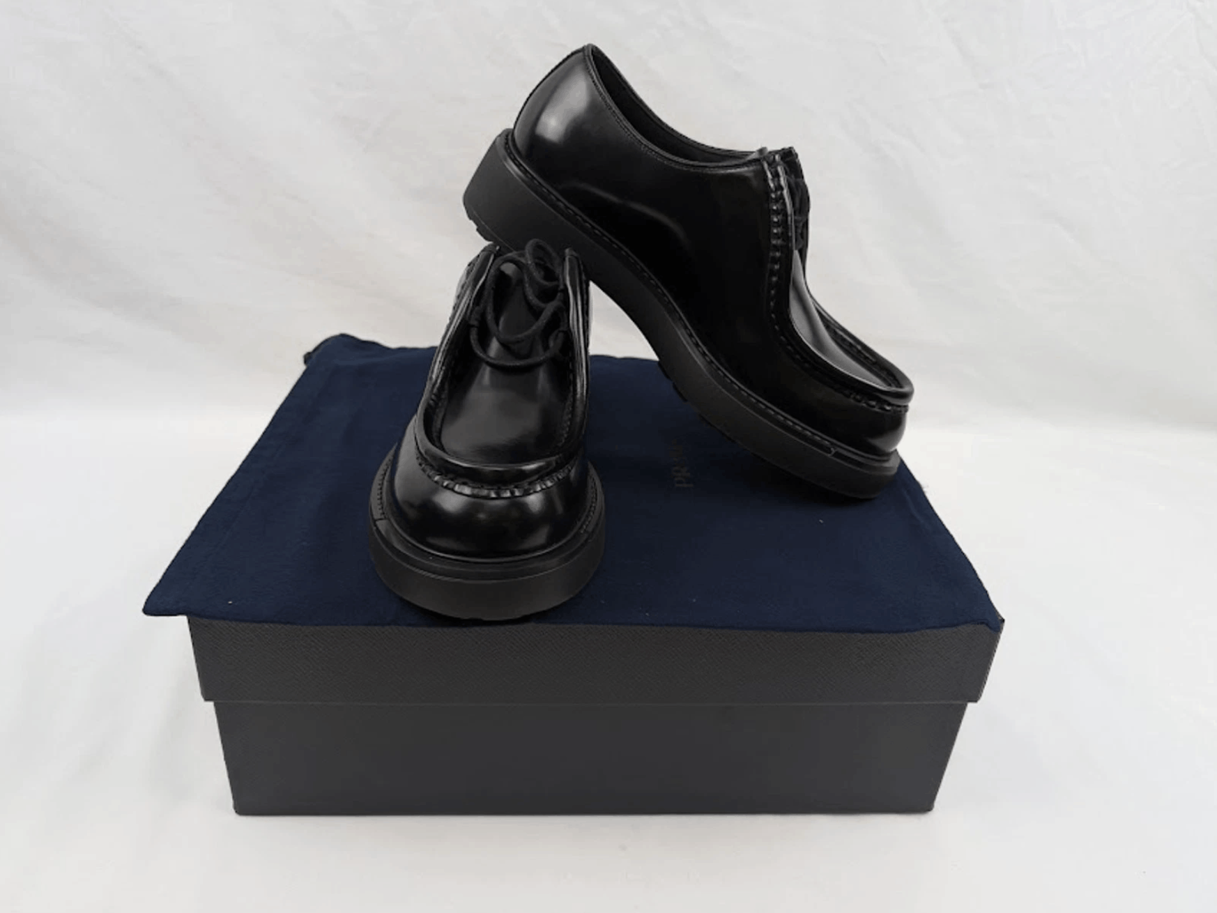 Prada Prada Diapason Raf Simons Derby Loafers Black US 12 Size US 12 / EU 45 - 12 Thumbnail